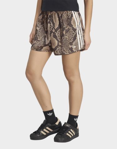 adidas Satin Shorts, Schlangenprint