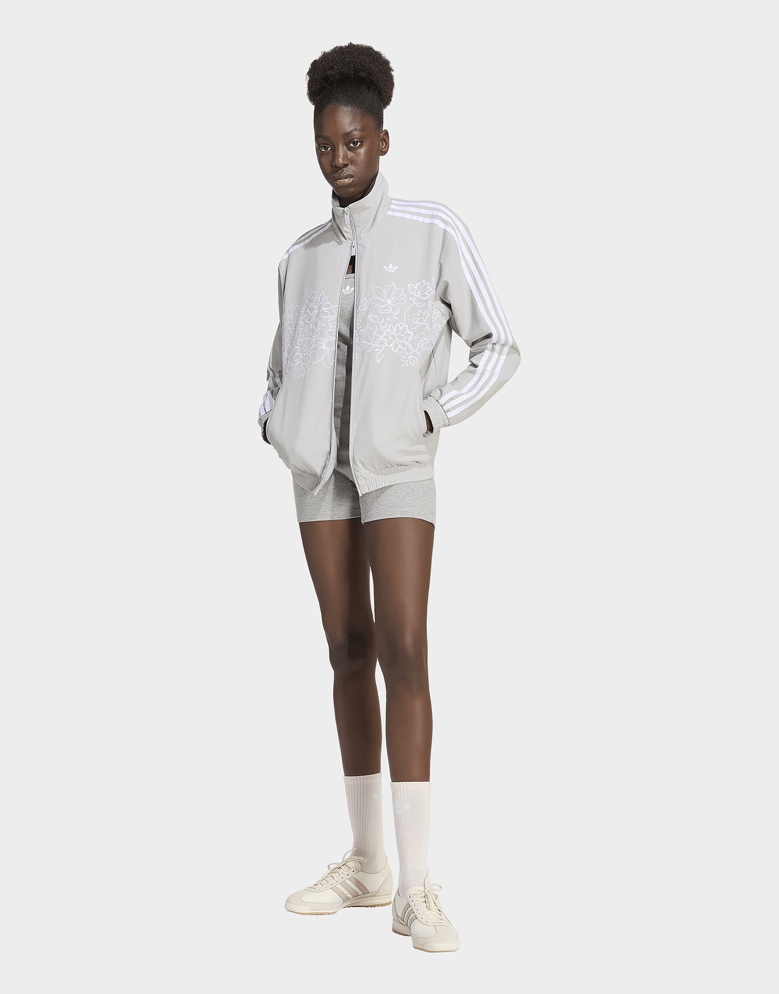 adidas Floral Gfx Firebird Loose Originals Jacke