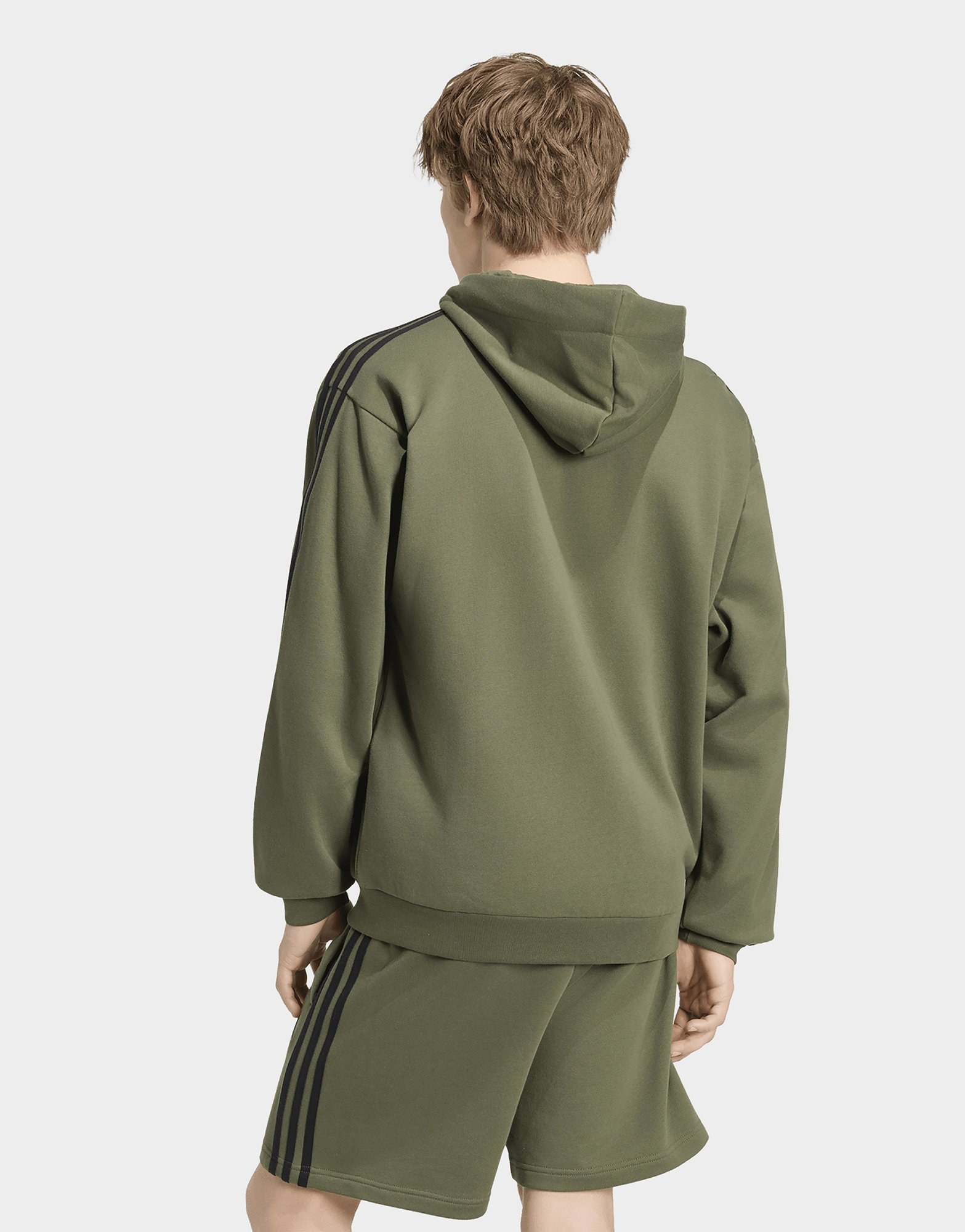 adidas Essentials 3-Streifen French Terry Kapuzenjacke