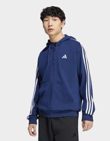 adidas Essentials 3-Streifen French Terry Kapuzenjacke