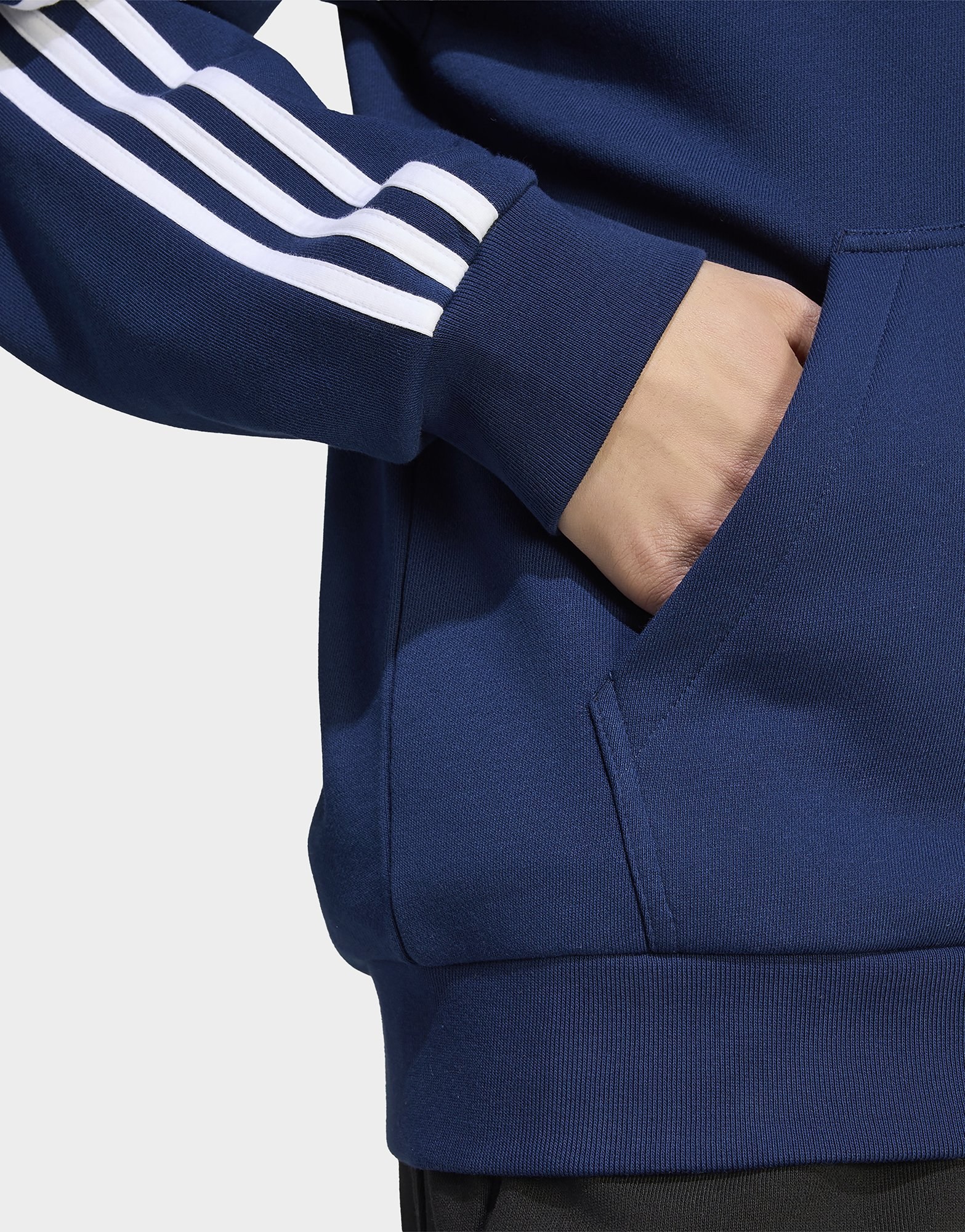 adidas Essentials 3-Streifen French Terry Kapuzenjacke