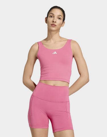adidas 3-streifen Studio All Me Tanktop, Leicht Stützend