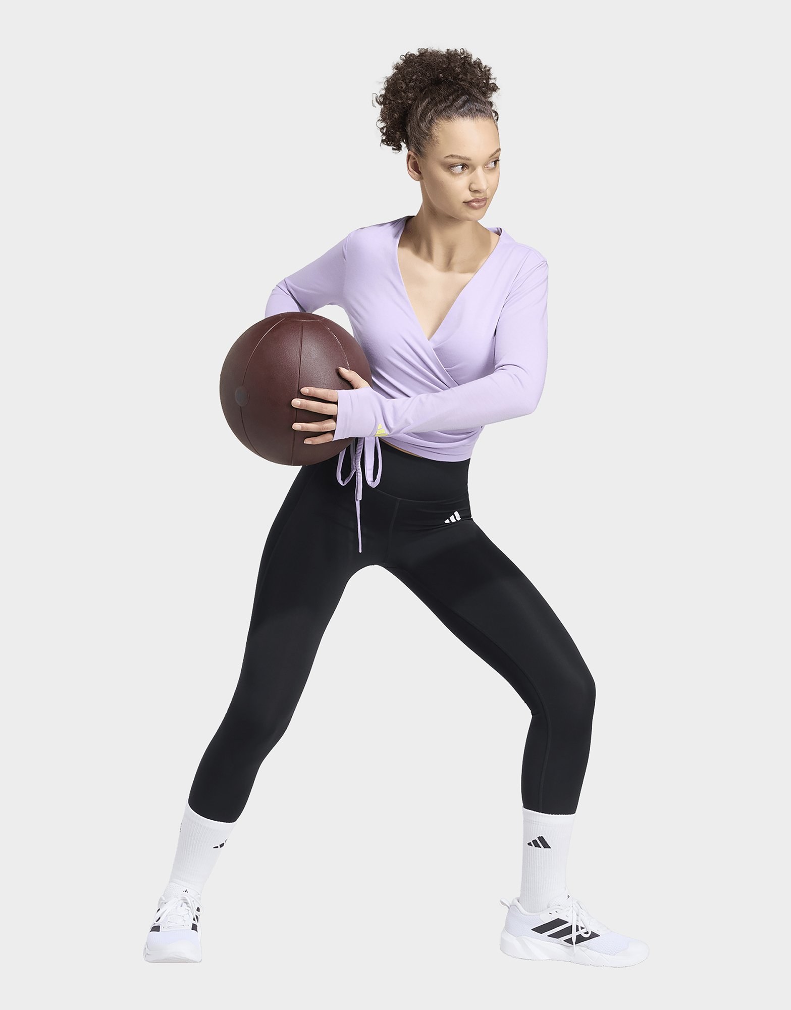 adidas 3-streifen Studio Soft Ballett Wickeltop