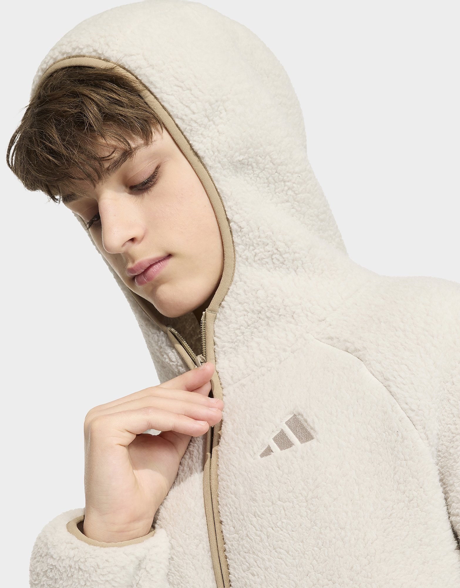 adidas Terrex Xploric Kids Fleecejacke, Kapuze, Durchgehender Reißverschluss