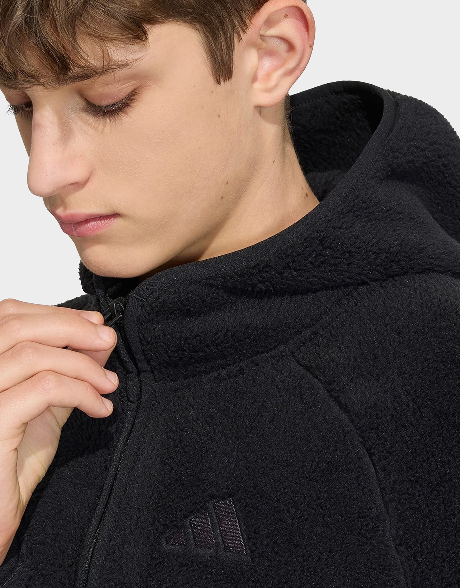 adidas Terrex Xploric Kids Fleecejacke, Kapuze, Durchgehender Reißverschluss