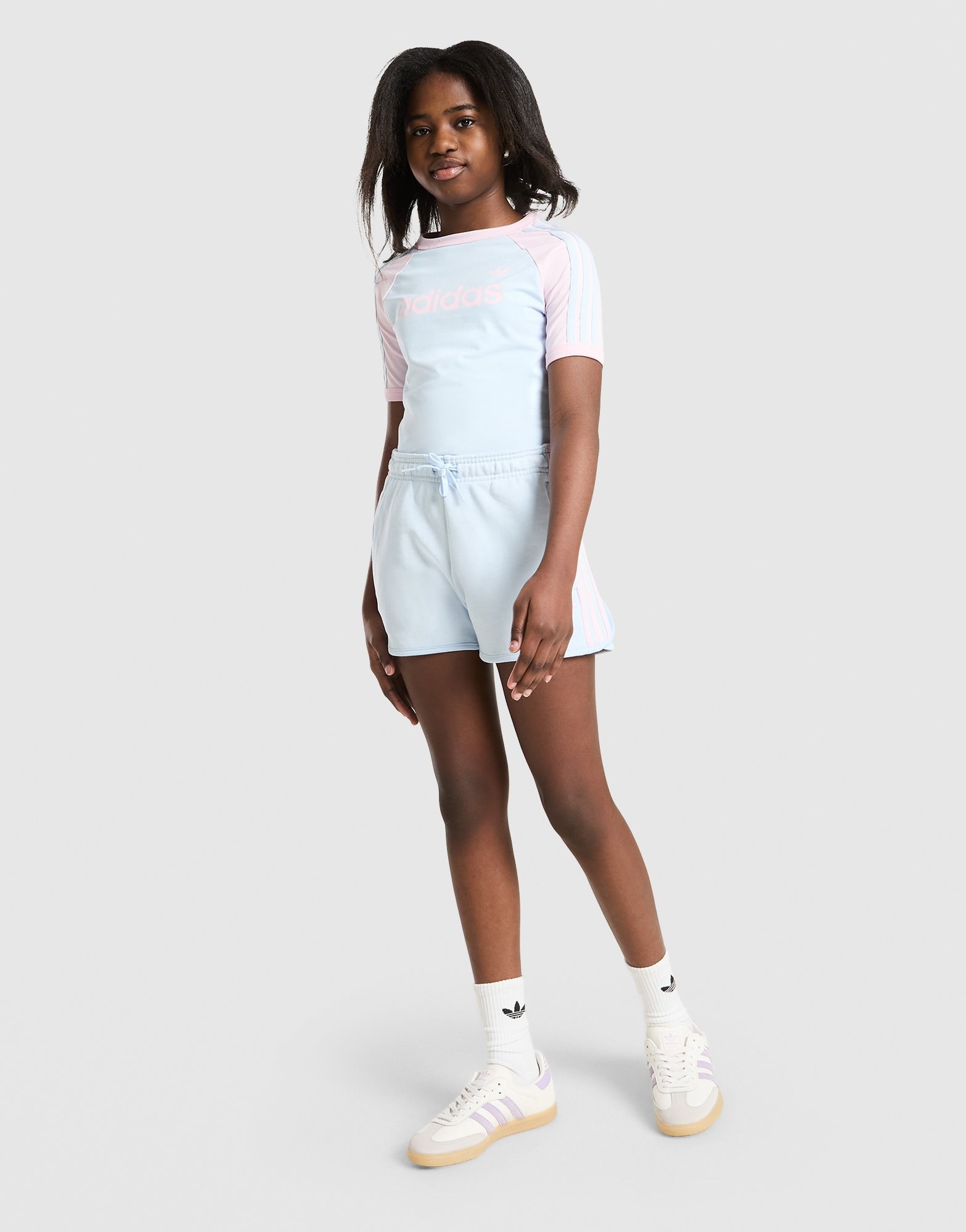 adidas Originals Girls' 3-Stripes Shorts Junior