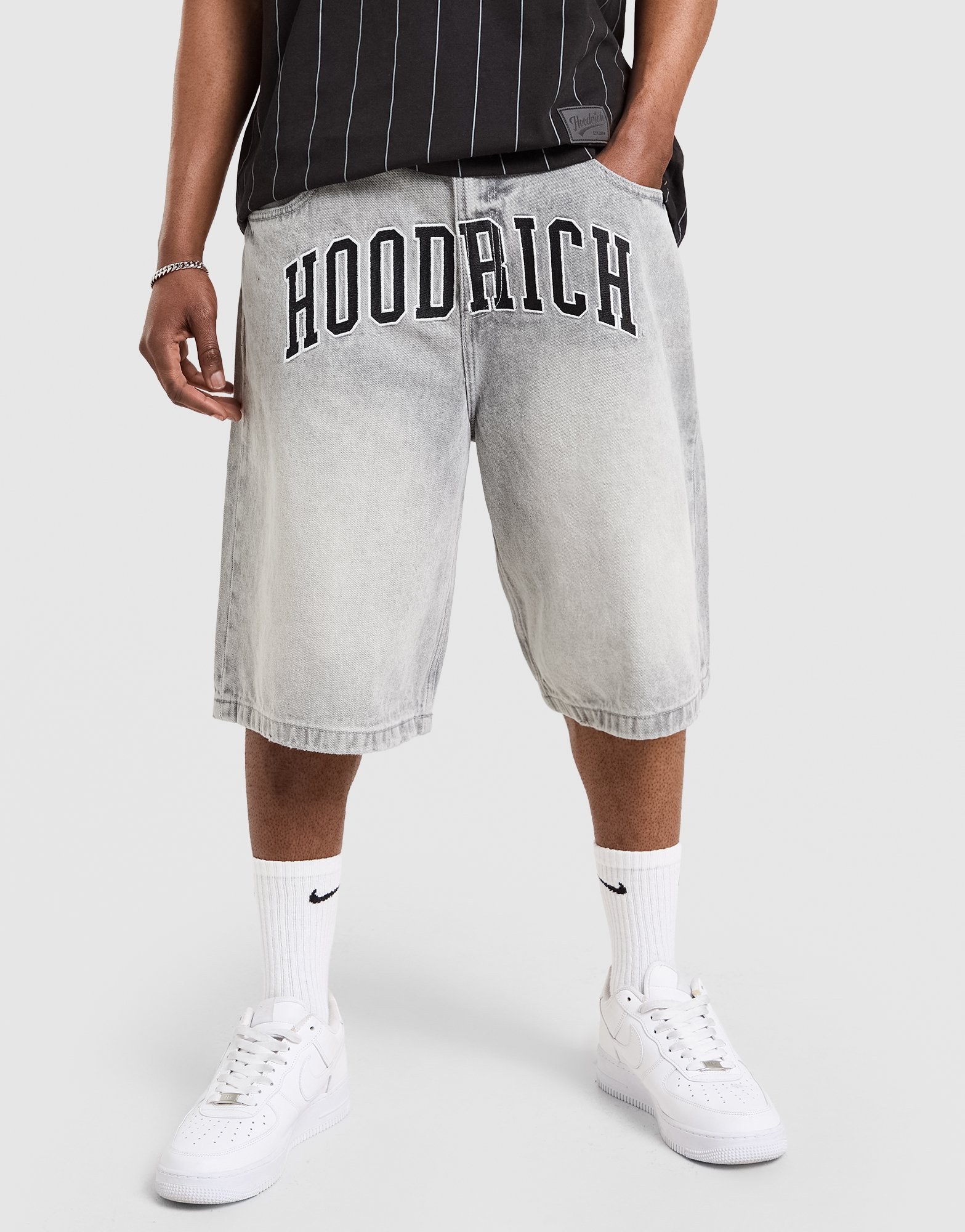 Hoodrich Varsity Acid Wash Jorts
