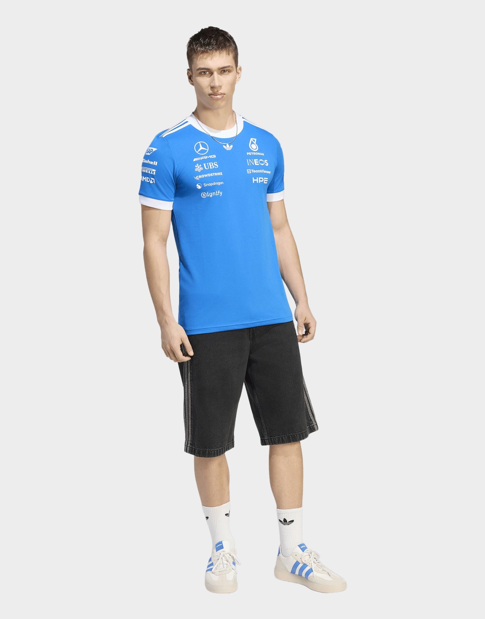 adidas Mercedes-amg Petronas Formula 1 Team Blue Wonder Driver Trikot