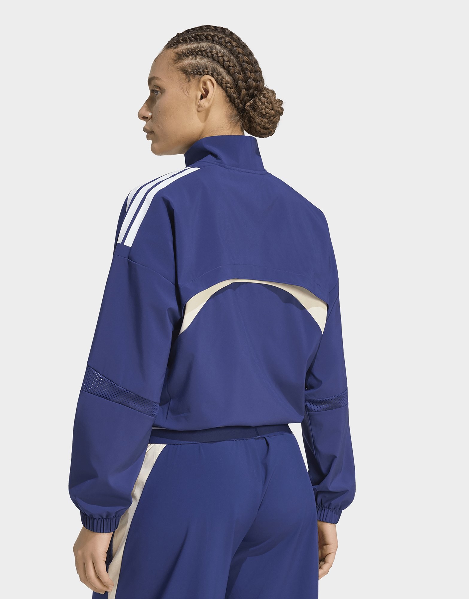 adidas Hyperglam Trainingsjacke, 3-streifen, Colourblock, Gewebt, Reißverschluss Bis Zur Brust