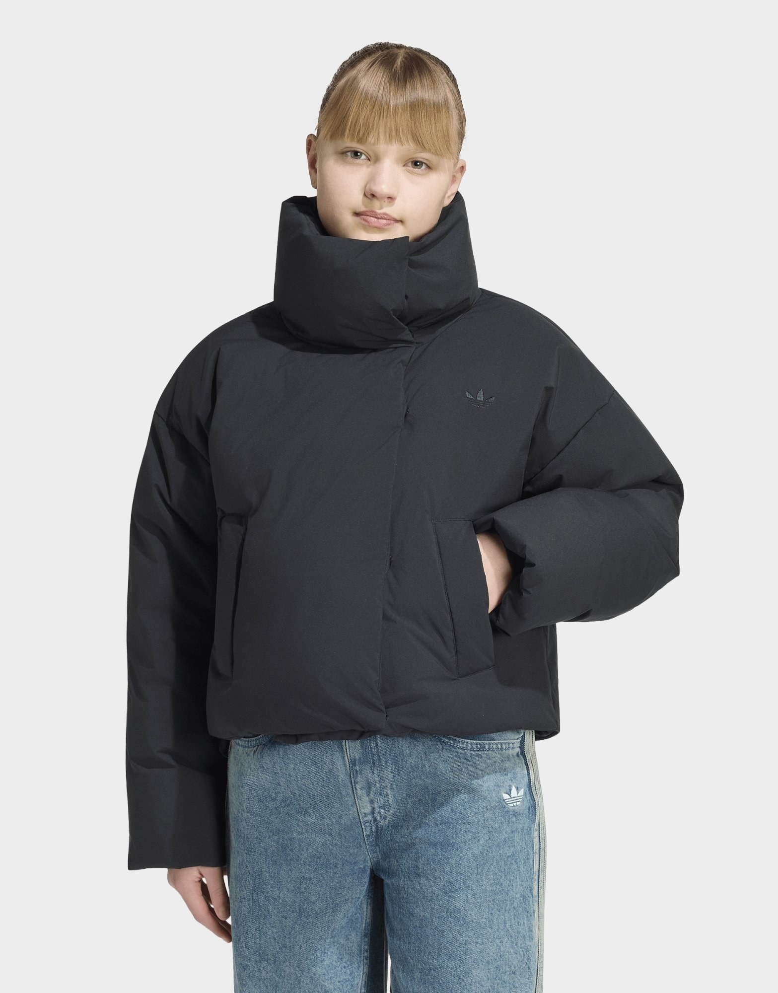 adidas Puffer Jacke, Oversize-passform