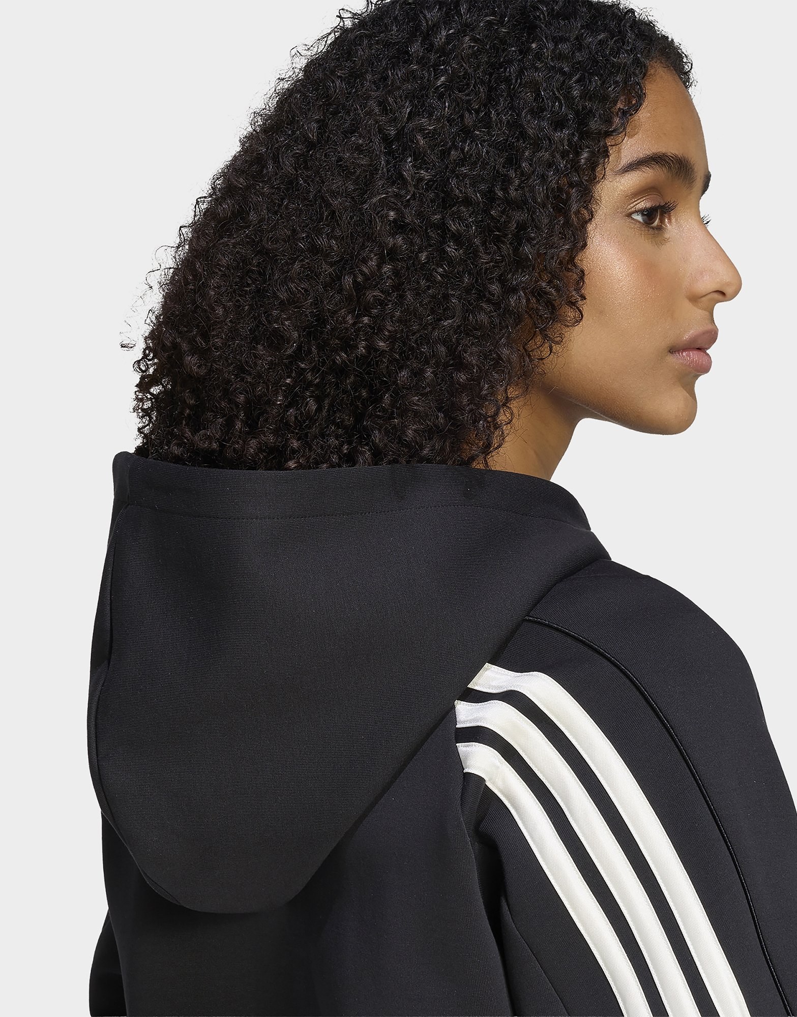 adidas Stadium 3-streifen Kapuzenjacke, Durchgehender Reissverschluss