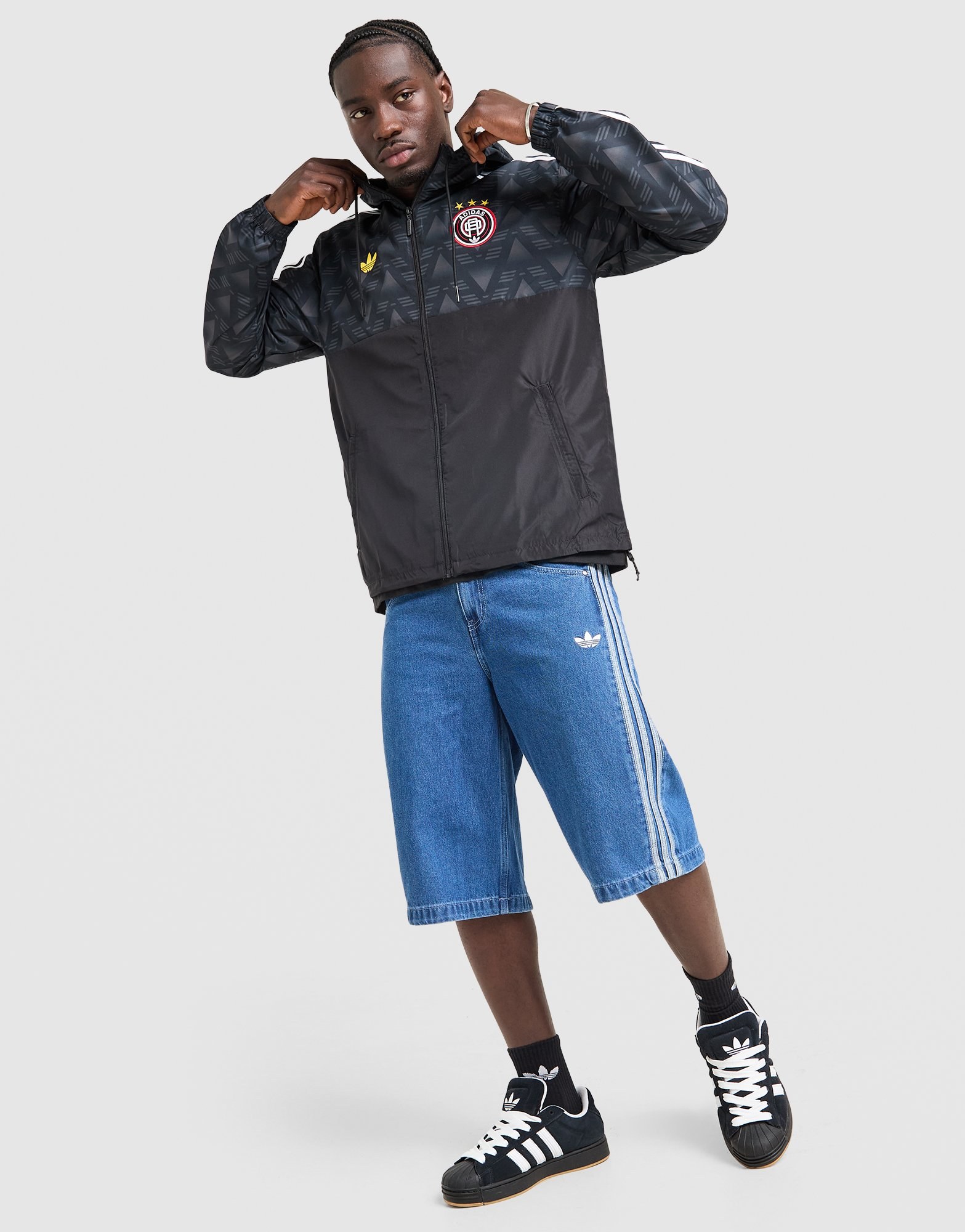 adidas Originals Allover-Print Windbreaker Jacke