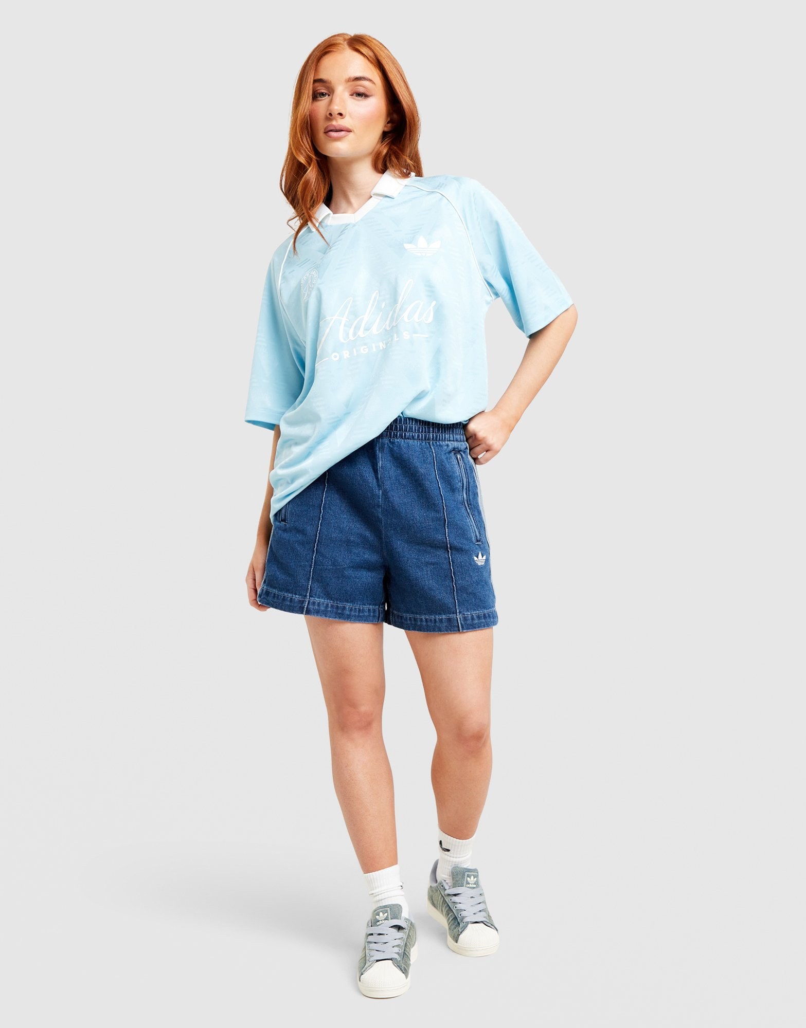 adidas Originals Script Fußball Collar T-Shirt
