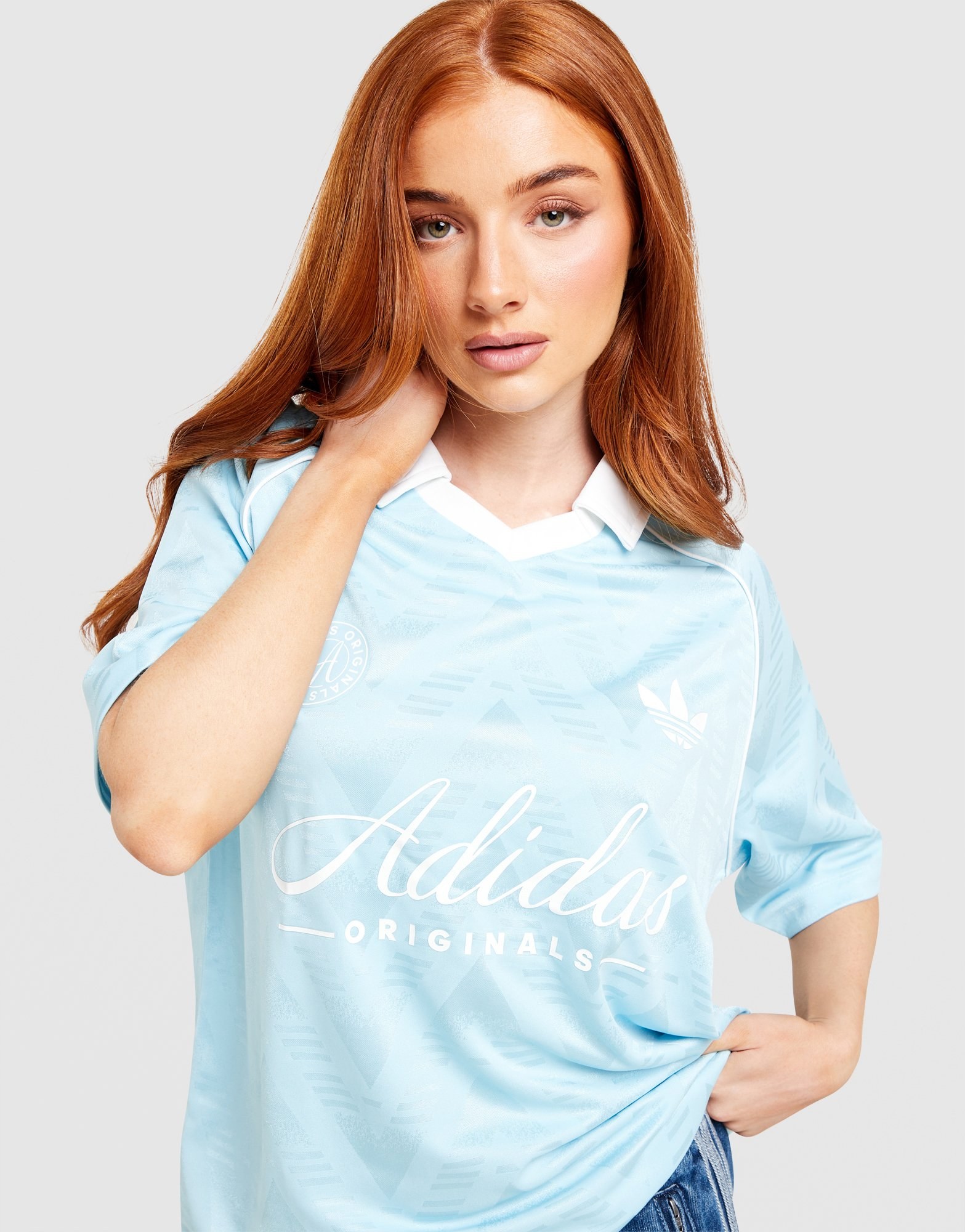 adidas Originals Script Fußball Collar T-Shirt