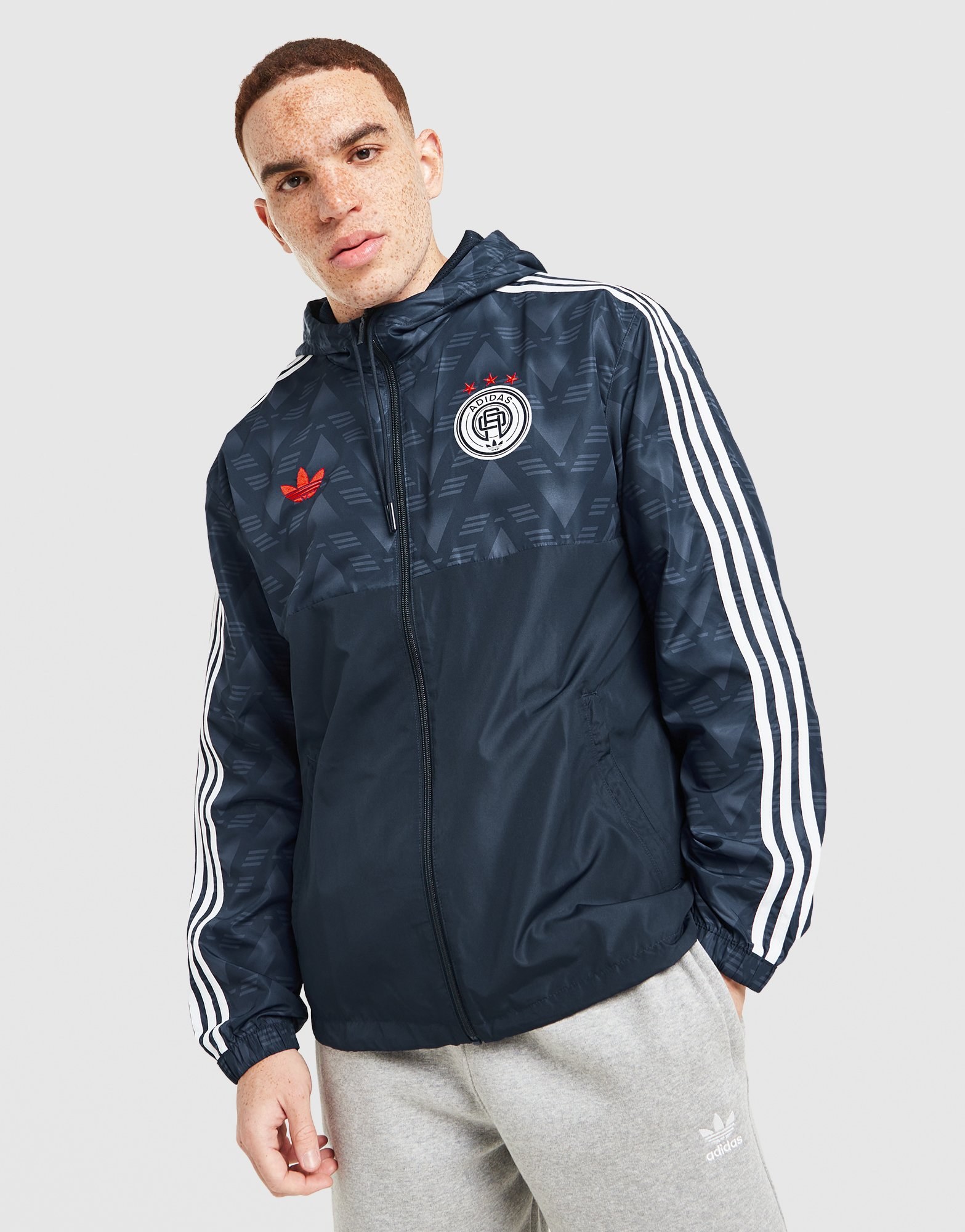 adidas Originals Allover-Print Windbreaker Jacke