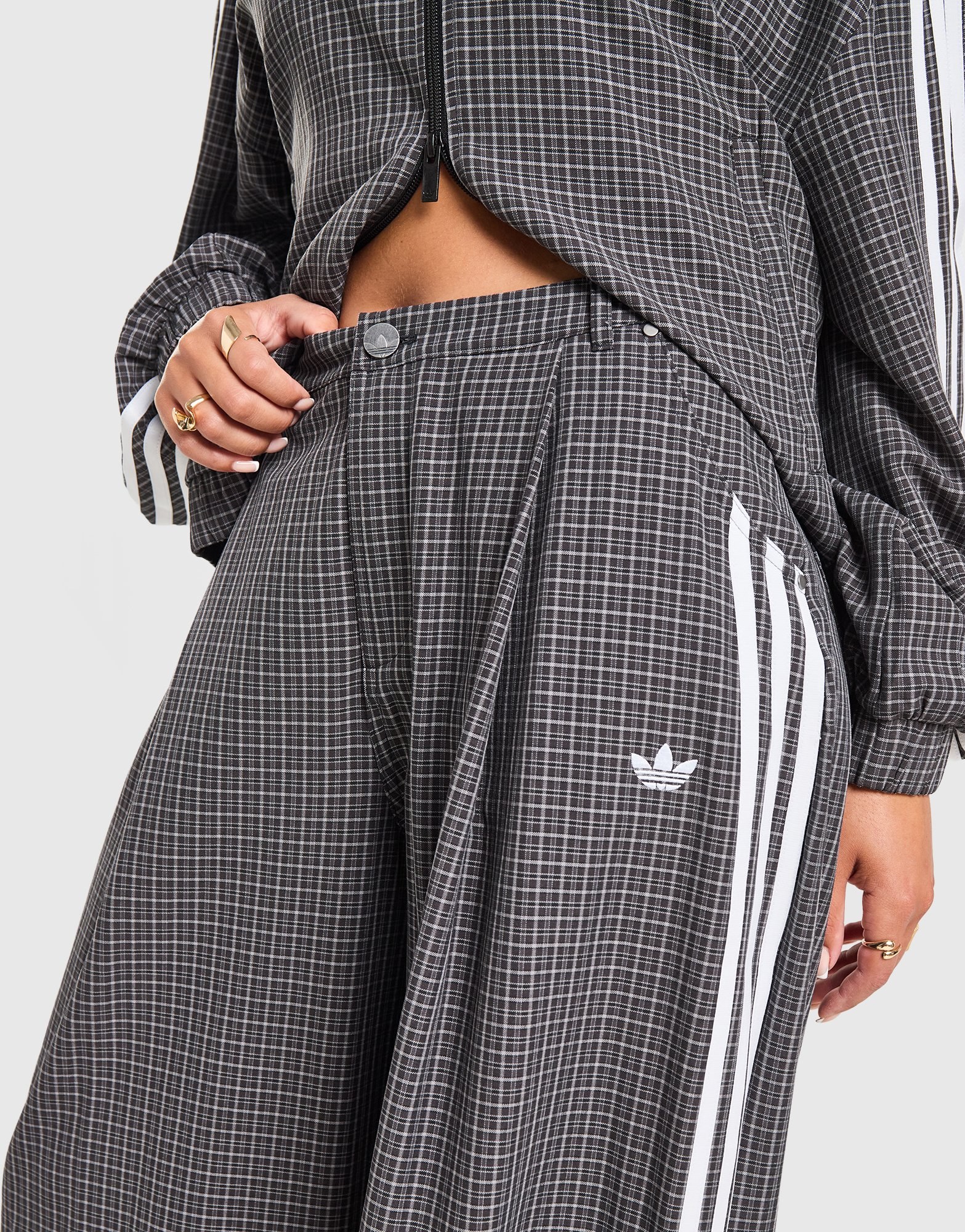 adidas Originals 3-Stripes Checks Loose Track Pants