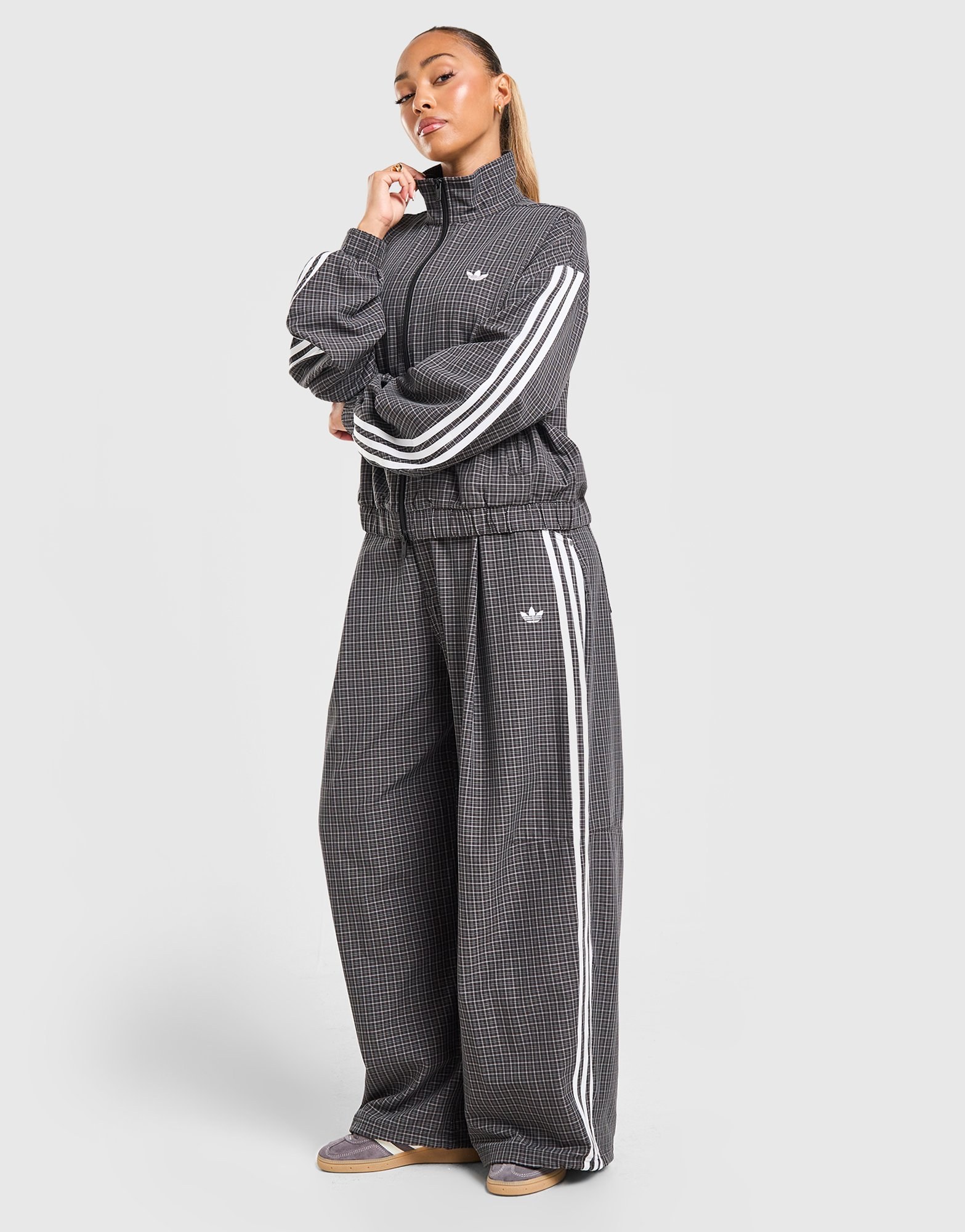 adidas Originals 3-Stripes Checks Tartan Track Top