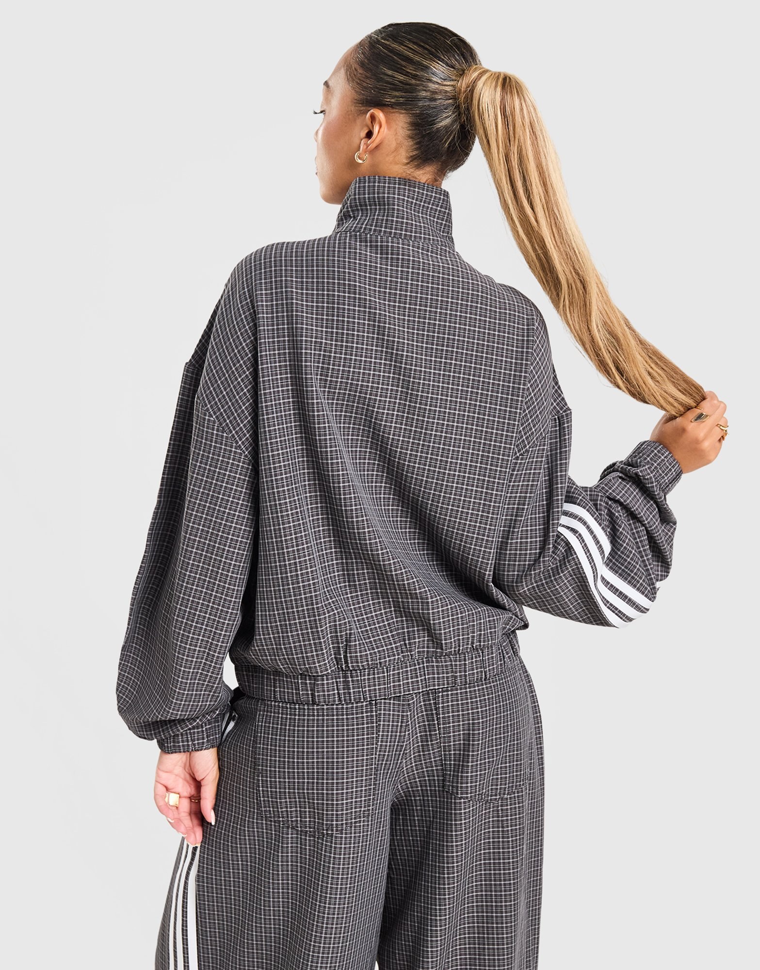 adidas Originals 3-Stripes Checks Tartan Track Top