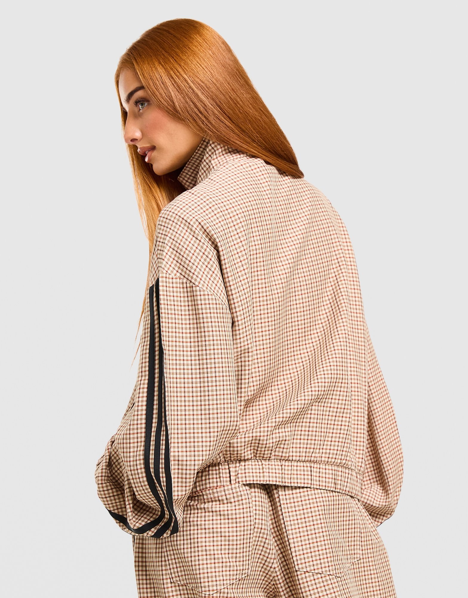 adidas Originals 3-Stripes Checks Tartan Track Top