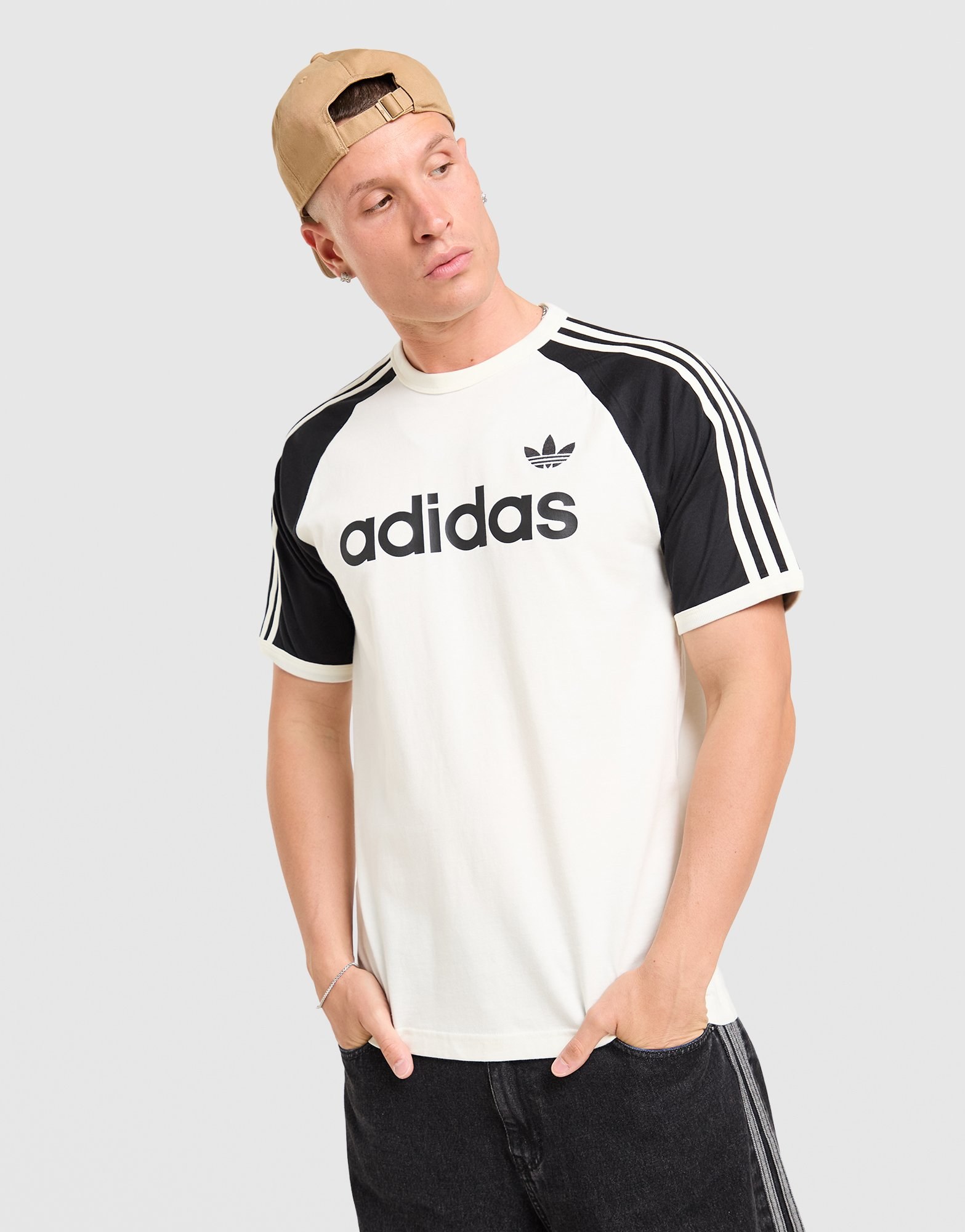 adidas Originals Colour Block 3-Streifen T-Shirt