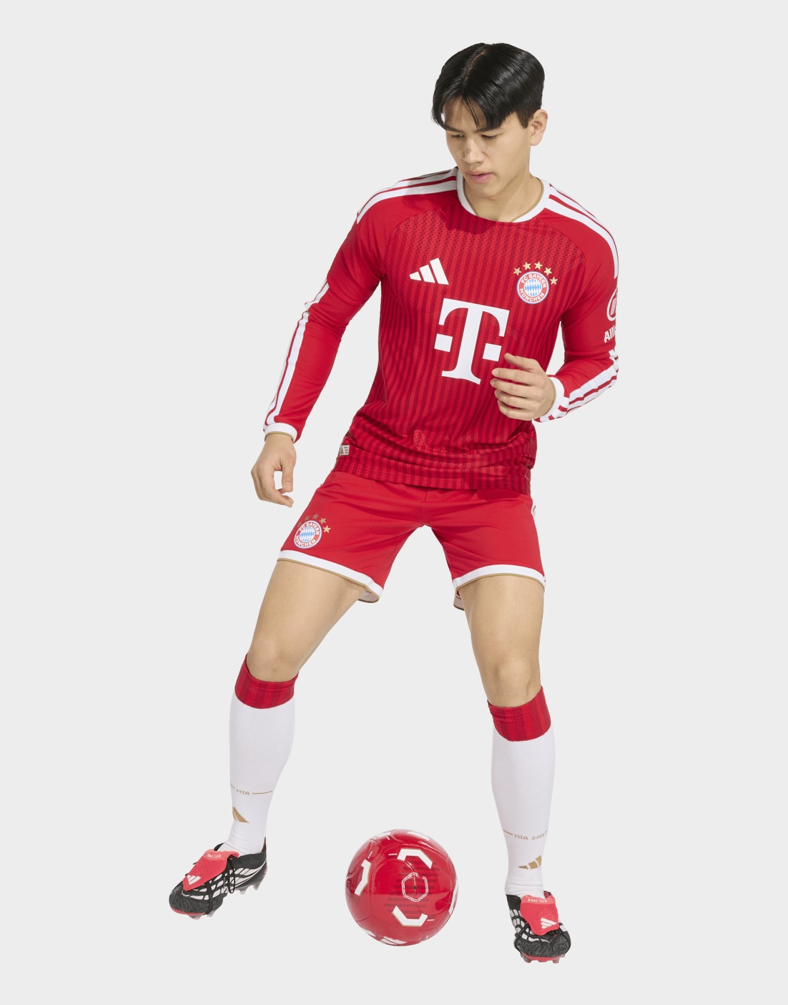 adidas FC Bayern München 26/27 Authentic Heimtrikot, langärmelig