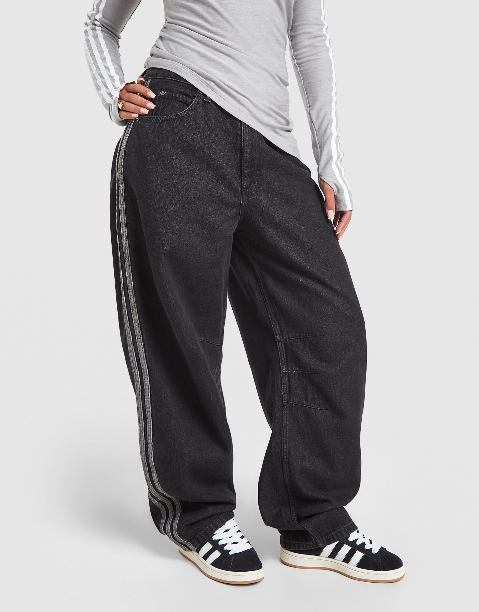 adidas Originals Barrel Leg Denim Jeans
