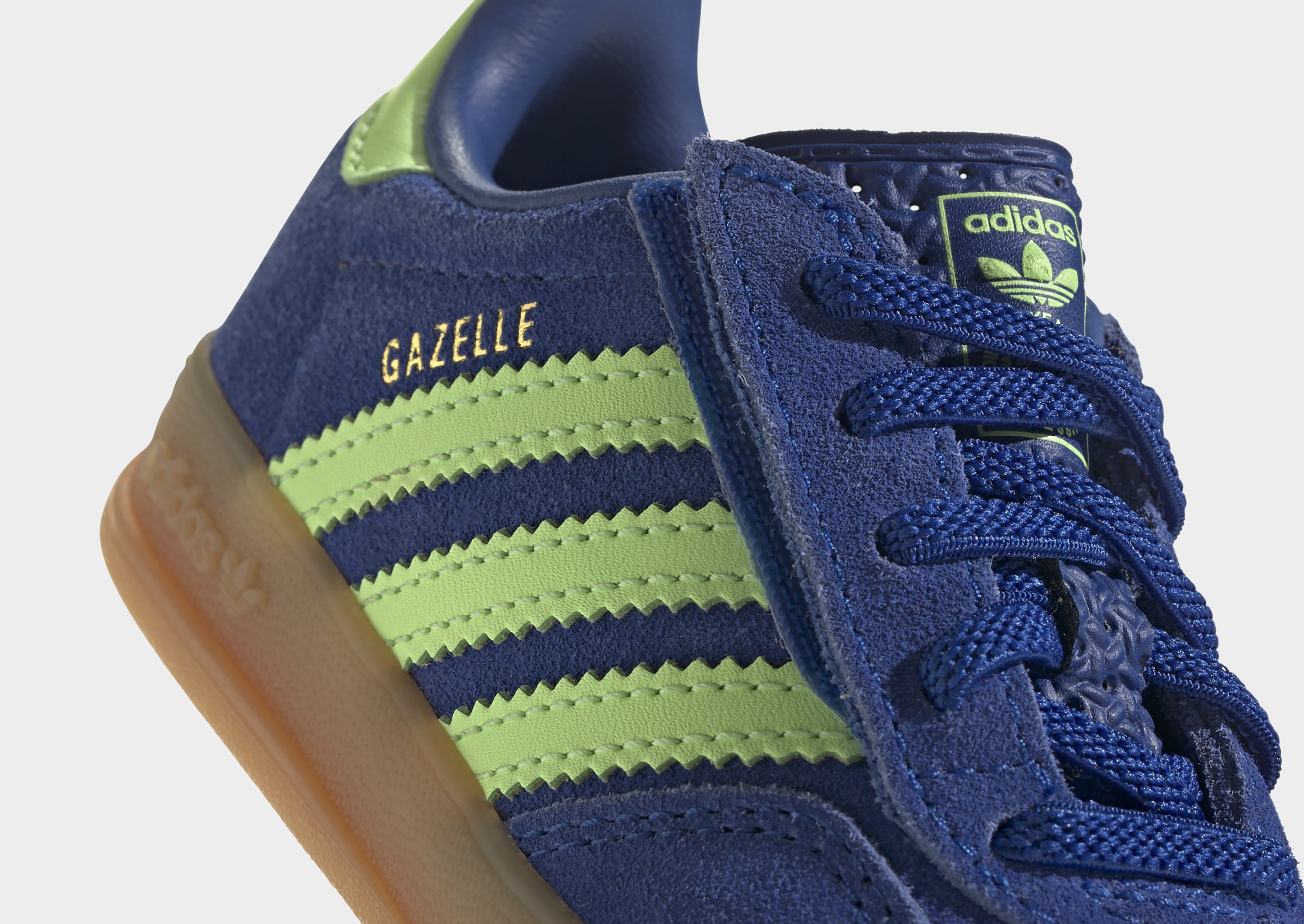 adidas Gazelle Hallenschuh, Komfortverschluss, Elastische Schnürsenkel