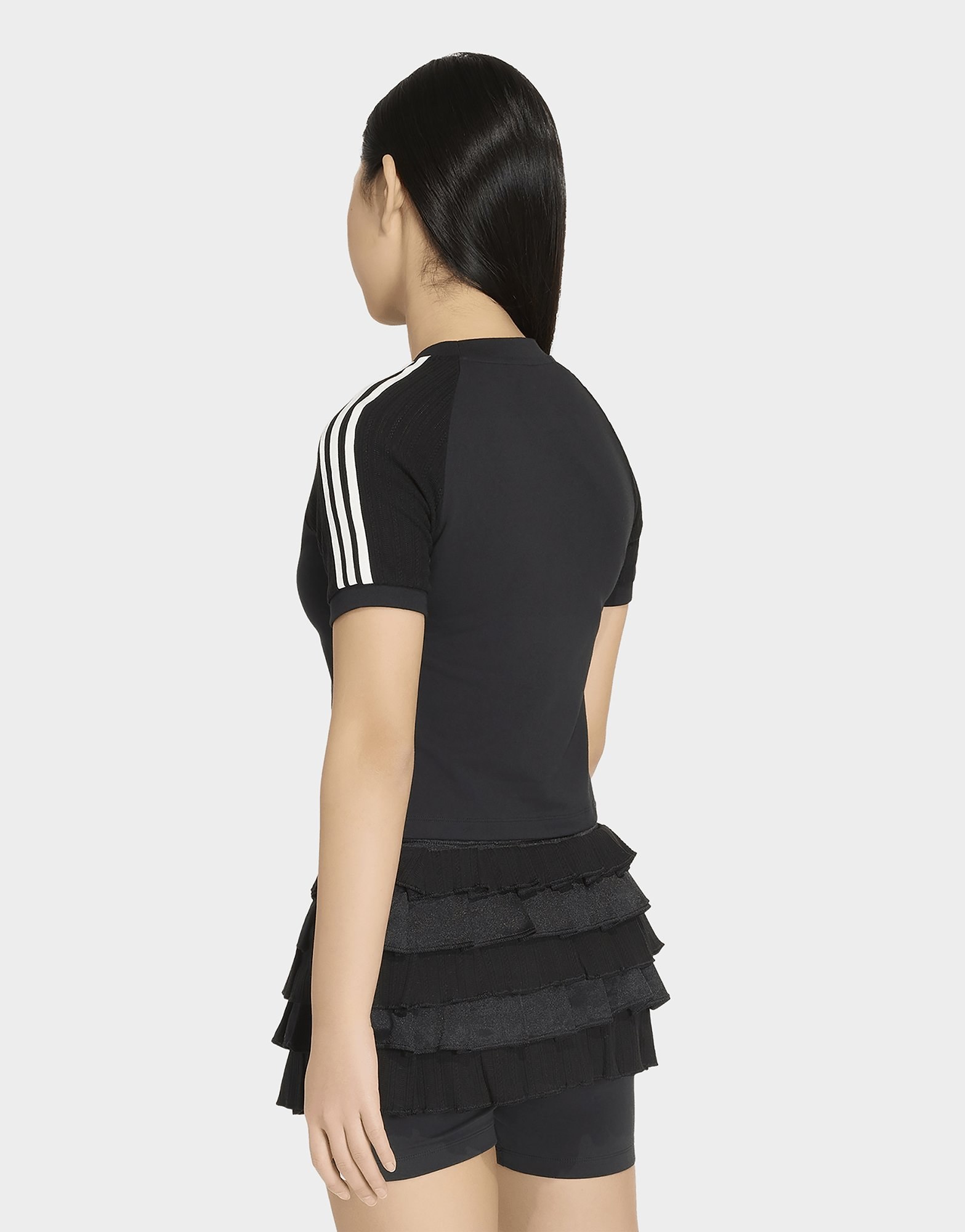 adidas Slim Knitted 3-streifen T-shirt