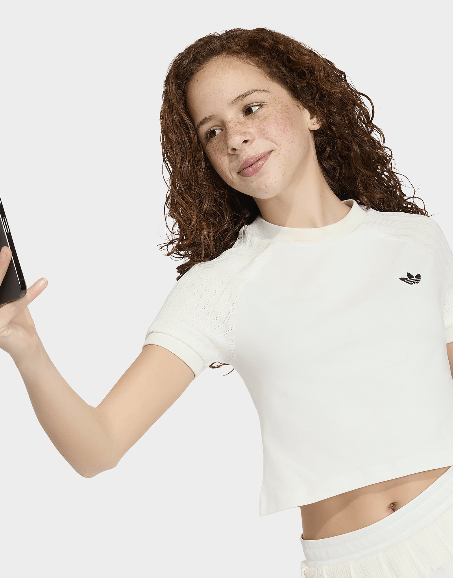 adidas Slim Knitted 3-streifen T-shirt