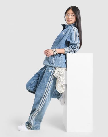 adidas Originals Girls' Denim Track Pants Junior