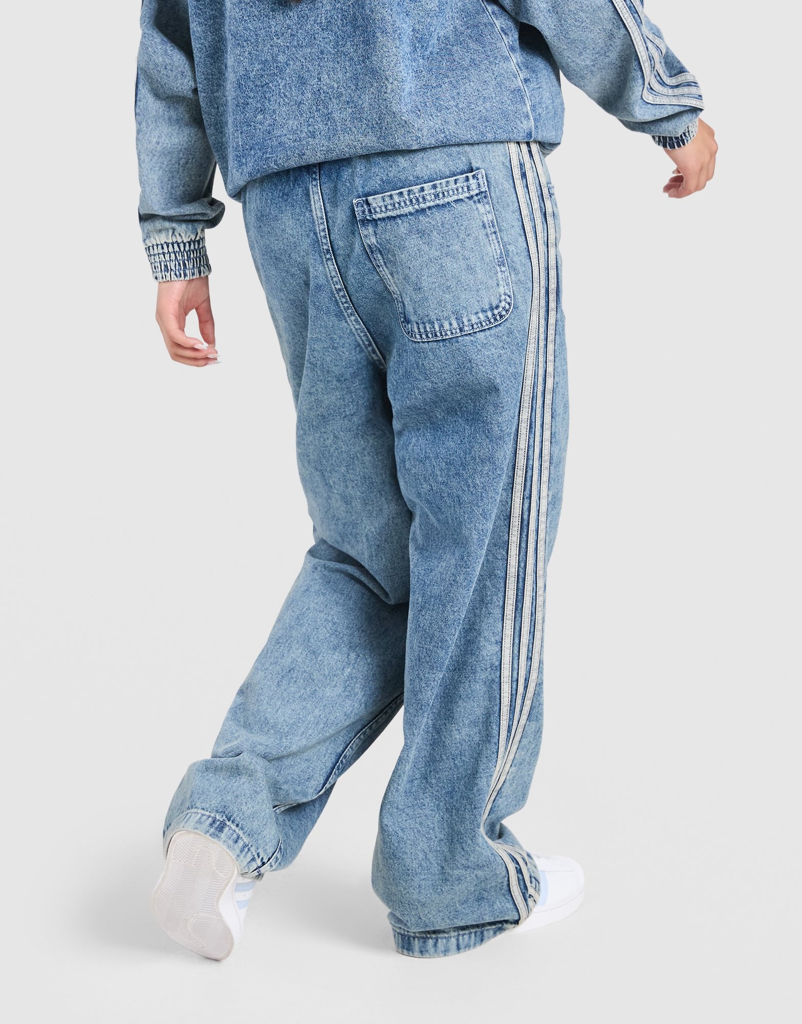 adidas Originals Girls' Denim Track Pants Junior