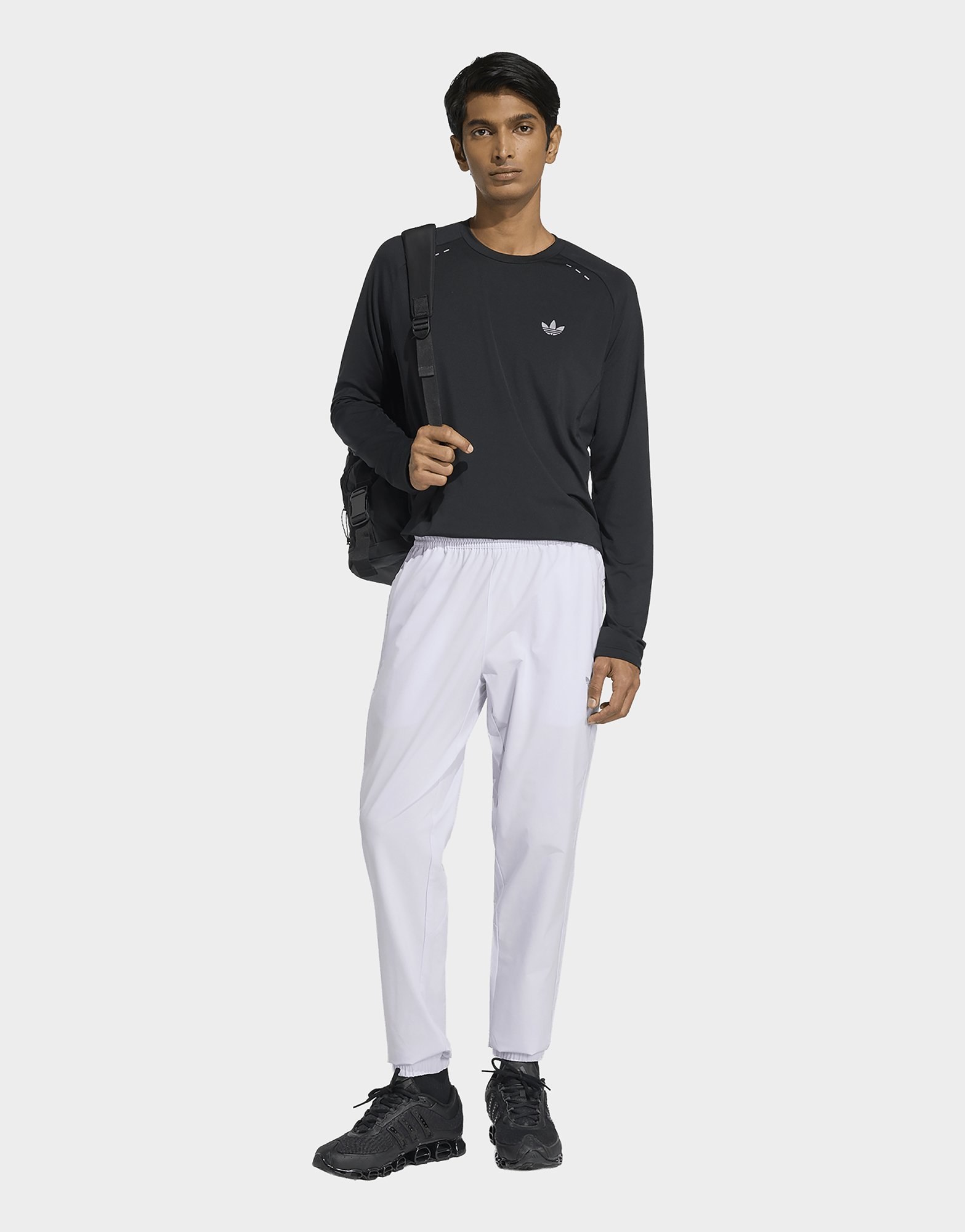 adidas TECH TREFOIL ESSENTIALS POLY TOP, LANGÄRMELIG