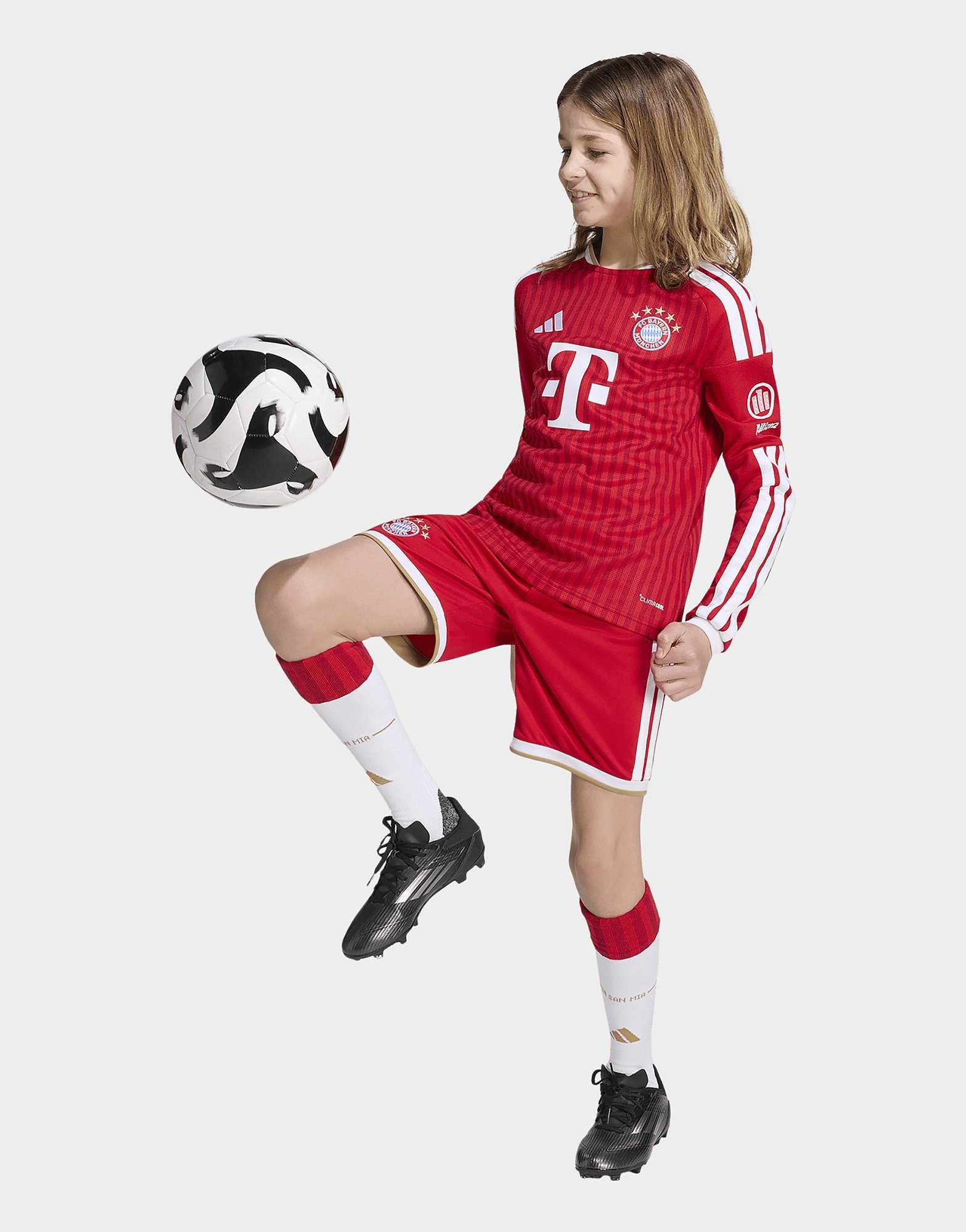 adidas FC Bayern München 26/27 Kids Heimtrikot, langärmelig