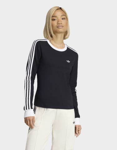 adidas 3-streifen Langärmliges Shirt, Schmal Geschnitten