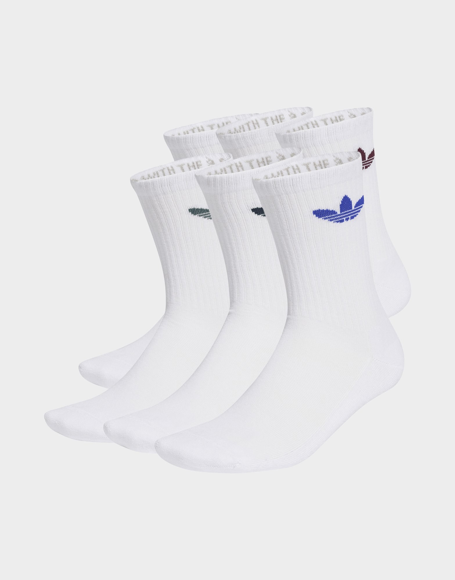 adidas Originals Trefoil Cushion Crew Socken, 6 Paar