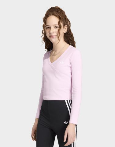 adidas Slim Mini Rib Wrap Langarmshirt