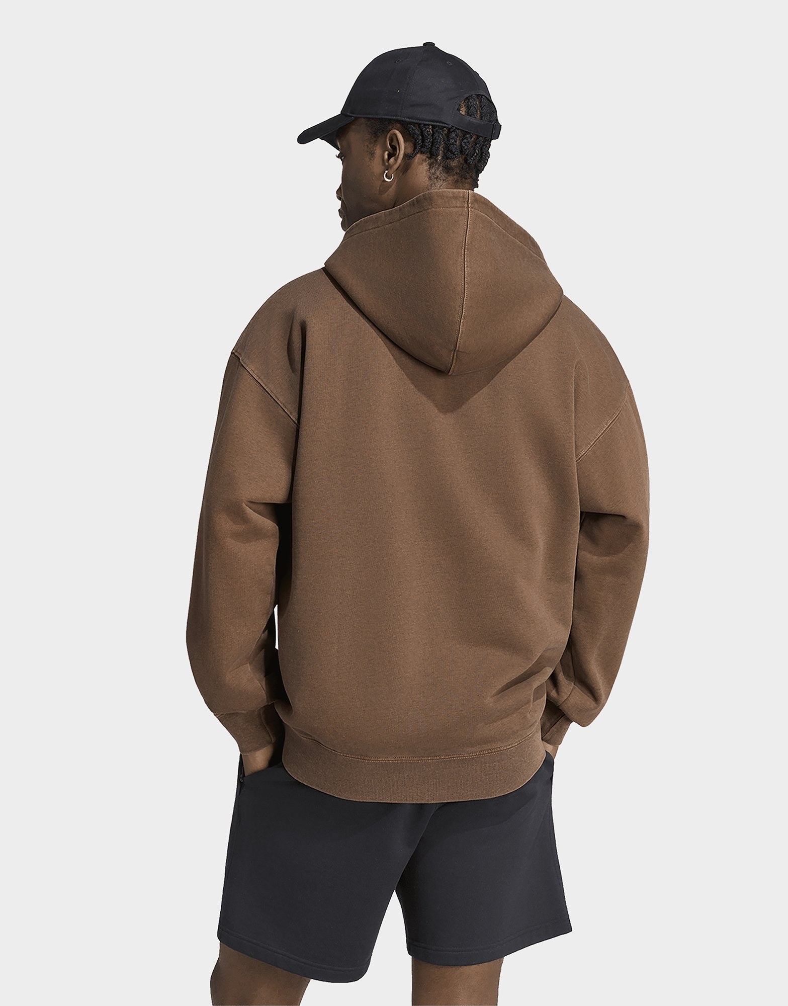 adidas TREFOIL ESSENTIALS WASHED KAPUZENJACKE, LOCKER GESCHNITTEN