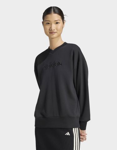 adidas Seasonal Essentials Satin-sweatshirt, V-ausschnitt