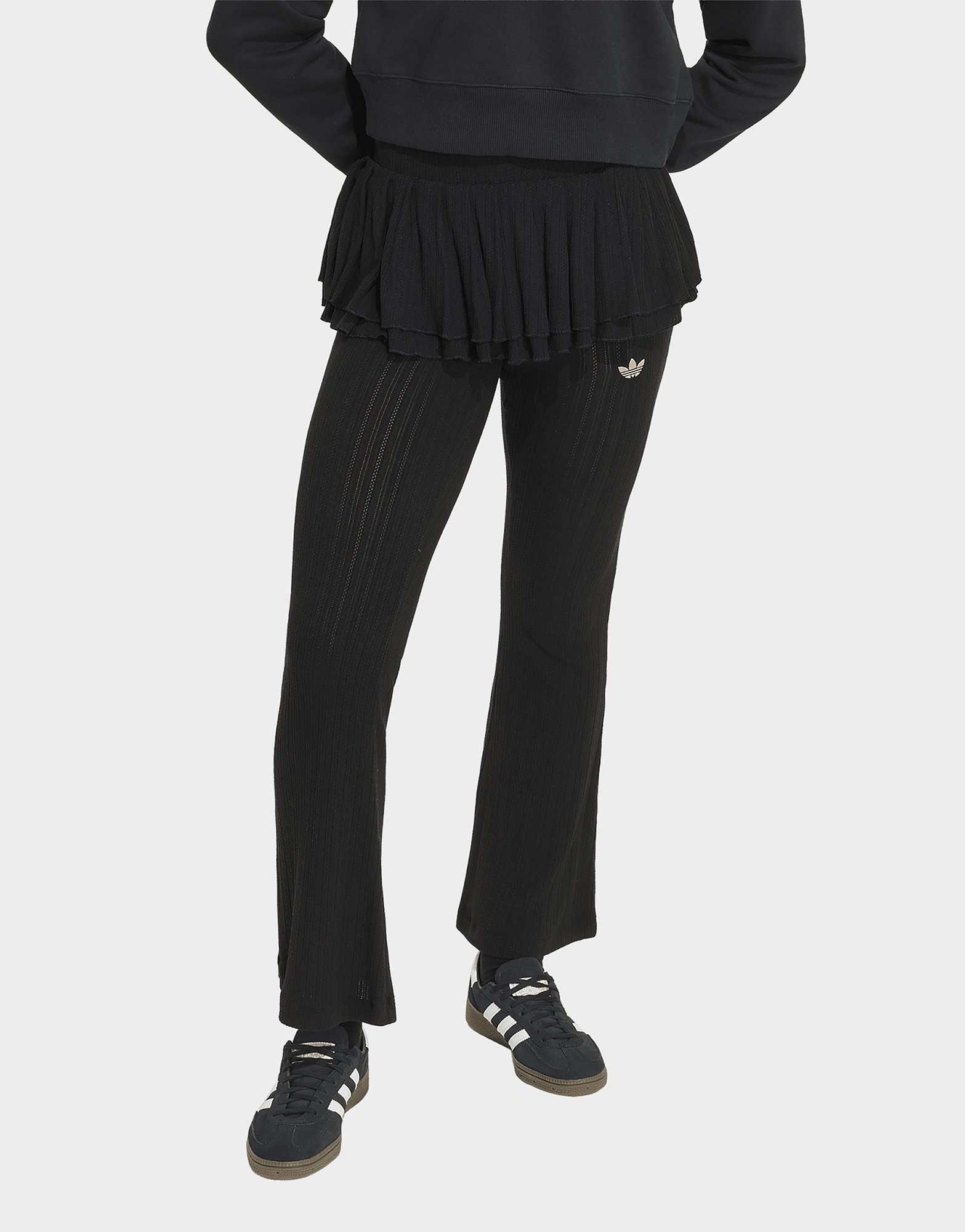 adidas Strick-leggings, Schmal Geschnitten, Rüschen