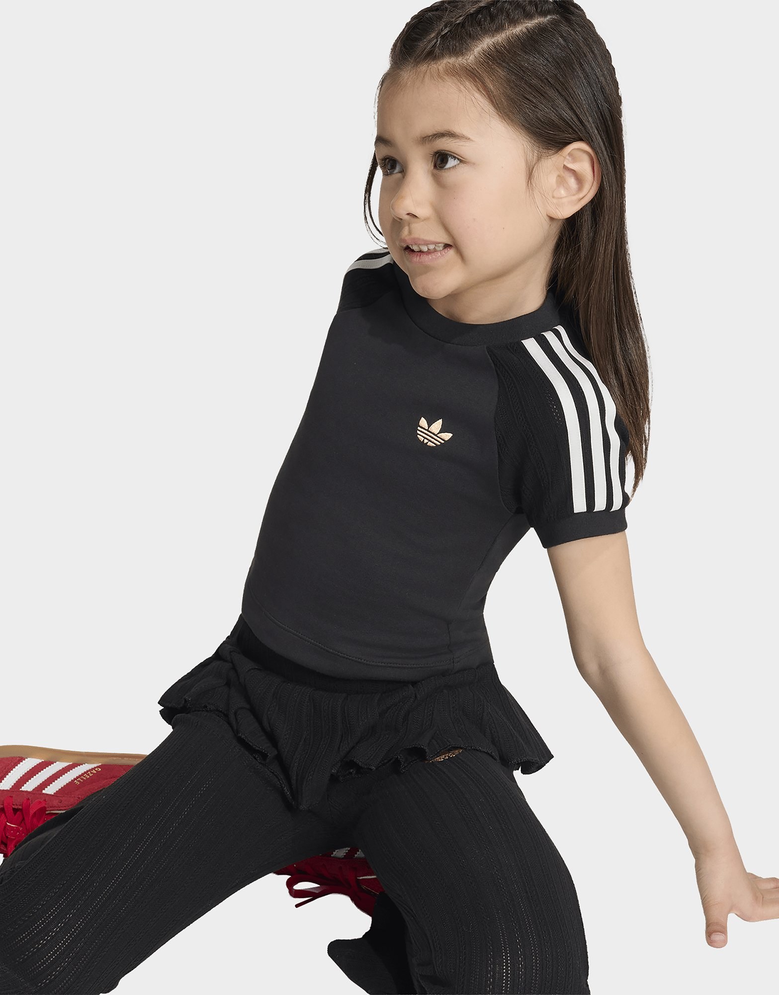 adidas SLIM KNITTED T-SHIRT UND LEGGINGS SET