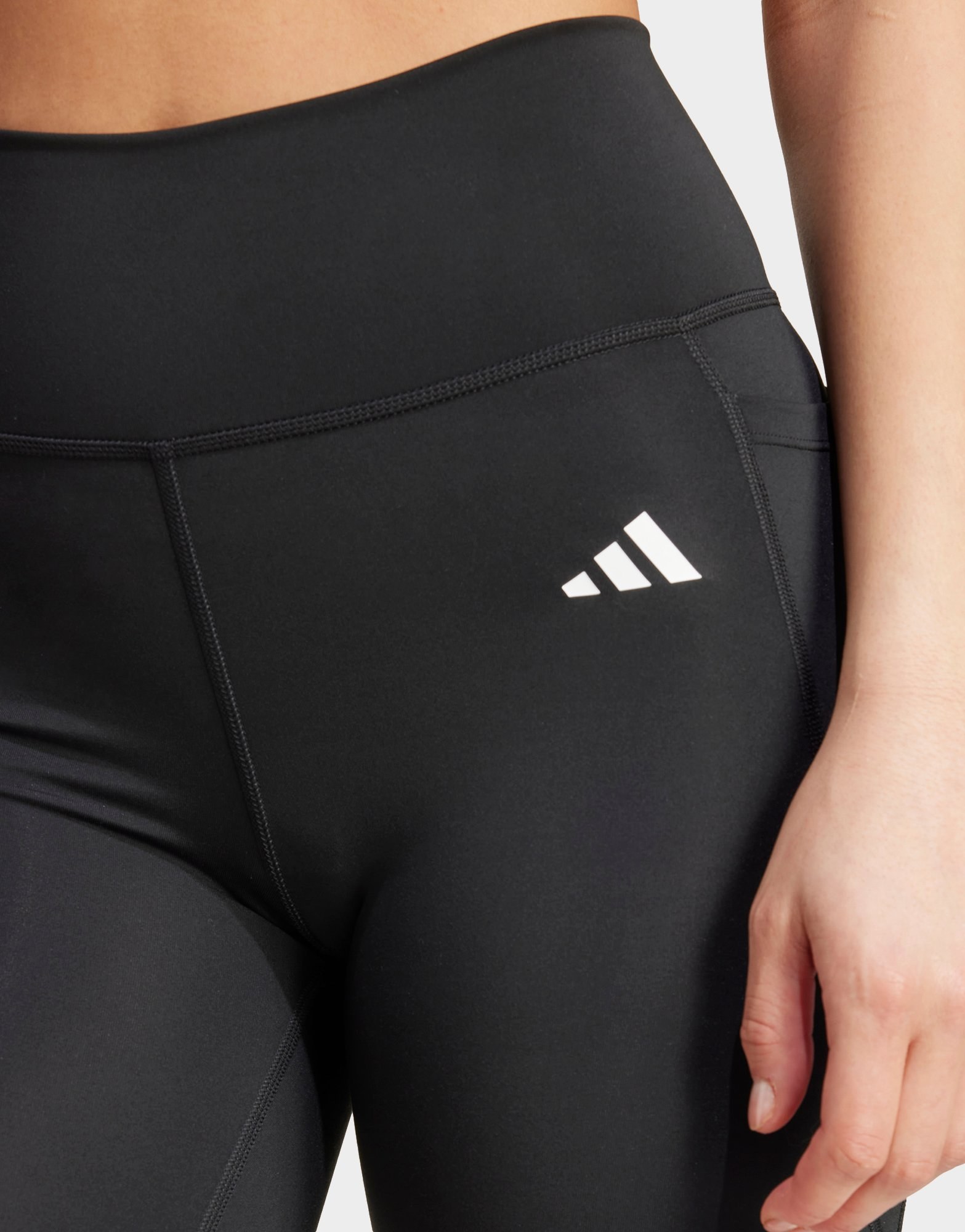 adidas Optimé Essentials Kurze Leggings Mit Tasche, 18 Cm