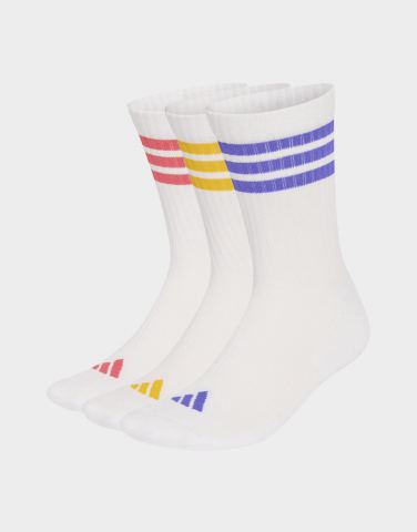 adidas 3-streifen Socken, Knöchellang, Mit Polsterung, 3er-pack