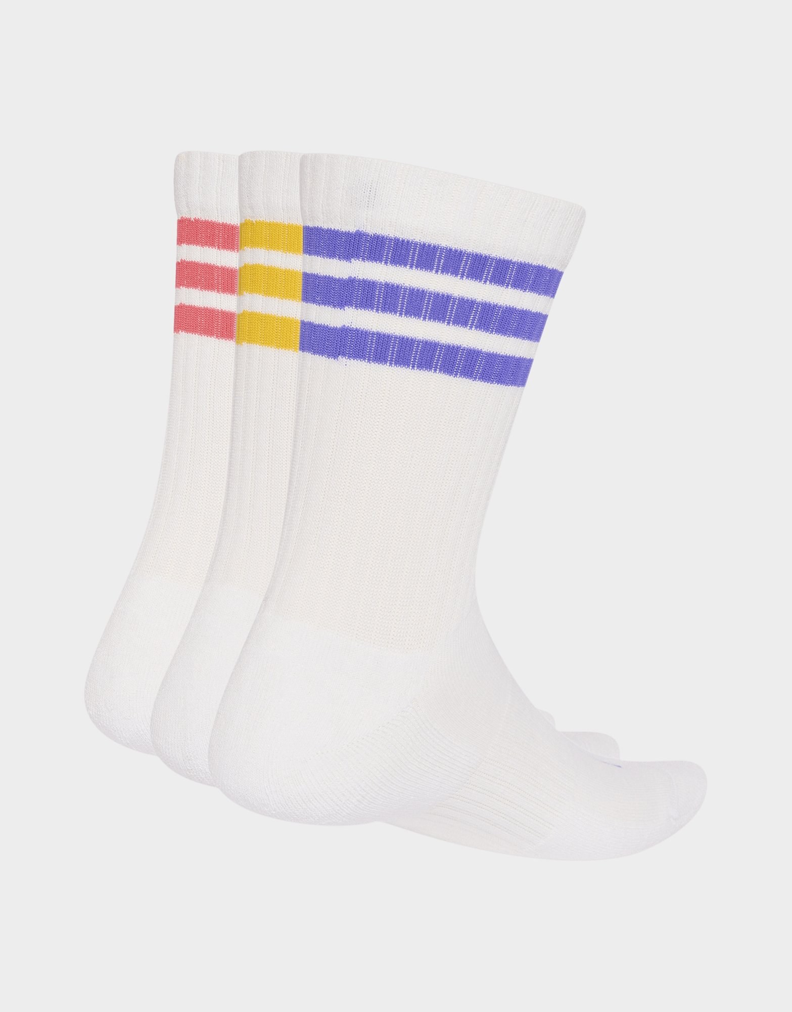 adidas 3-streifen Socken, Knöchellang, Mit Polsterung, 3er-pack