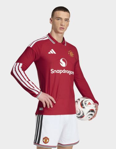 adidas Manchester United 26/27 Authentic Heimtrikot, Langärmelig