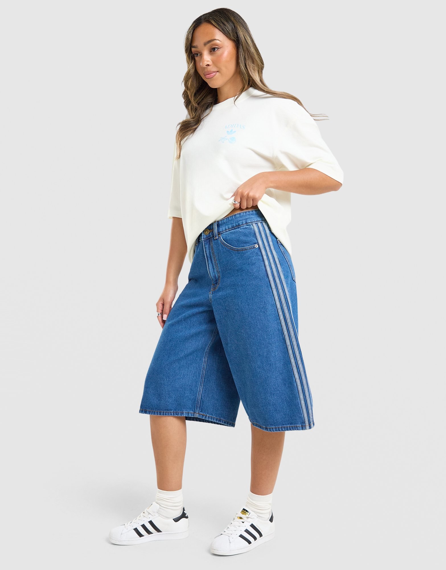adidas Originals Firebird Jorts Denim