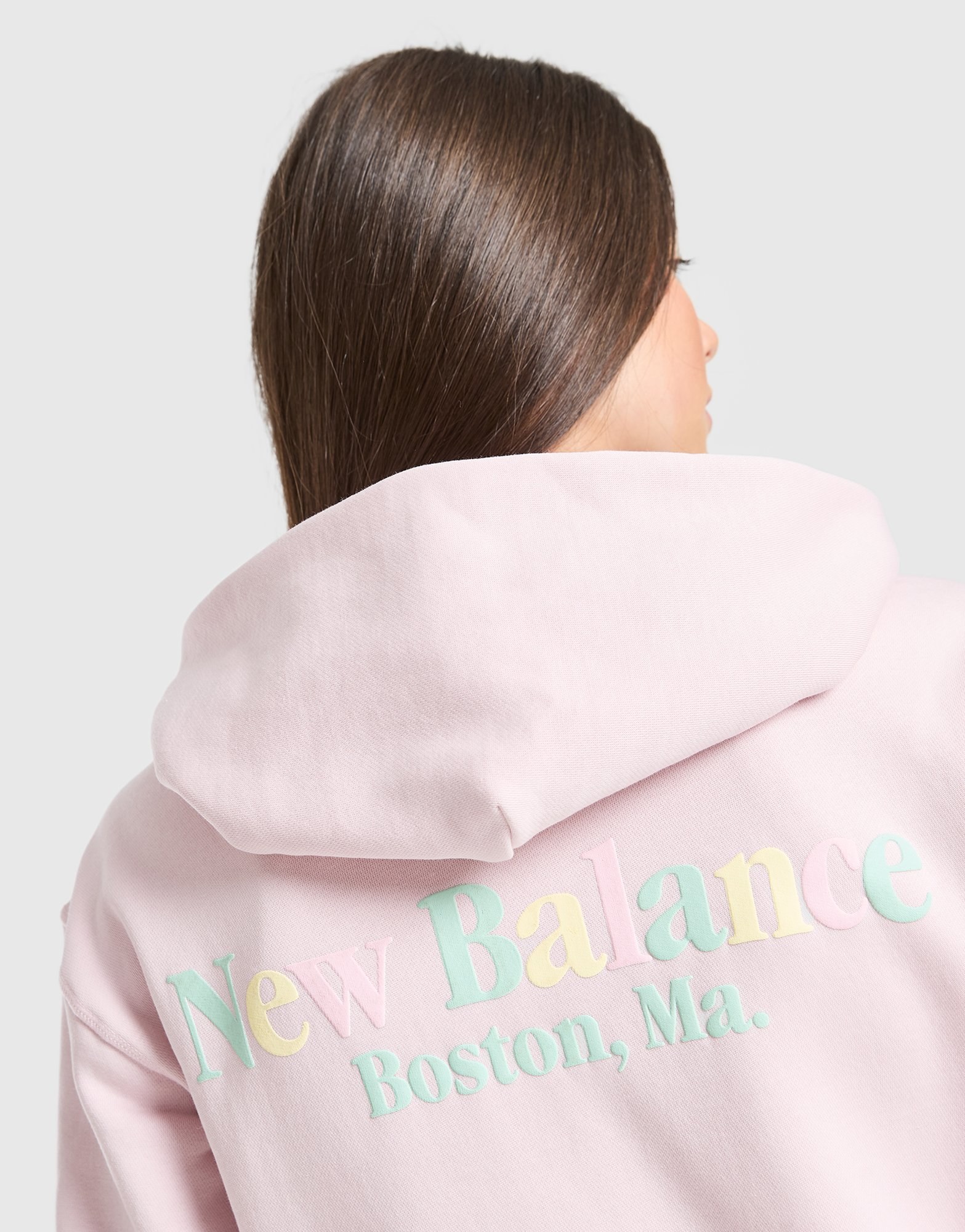 New Balance Girls' Tones Cropped Full Zip Hoodie Junior
