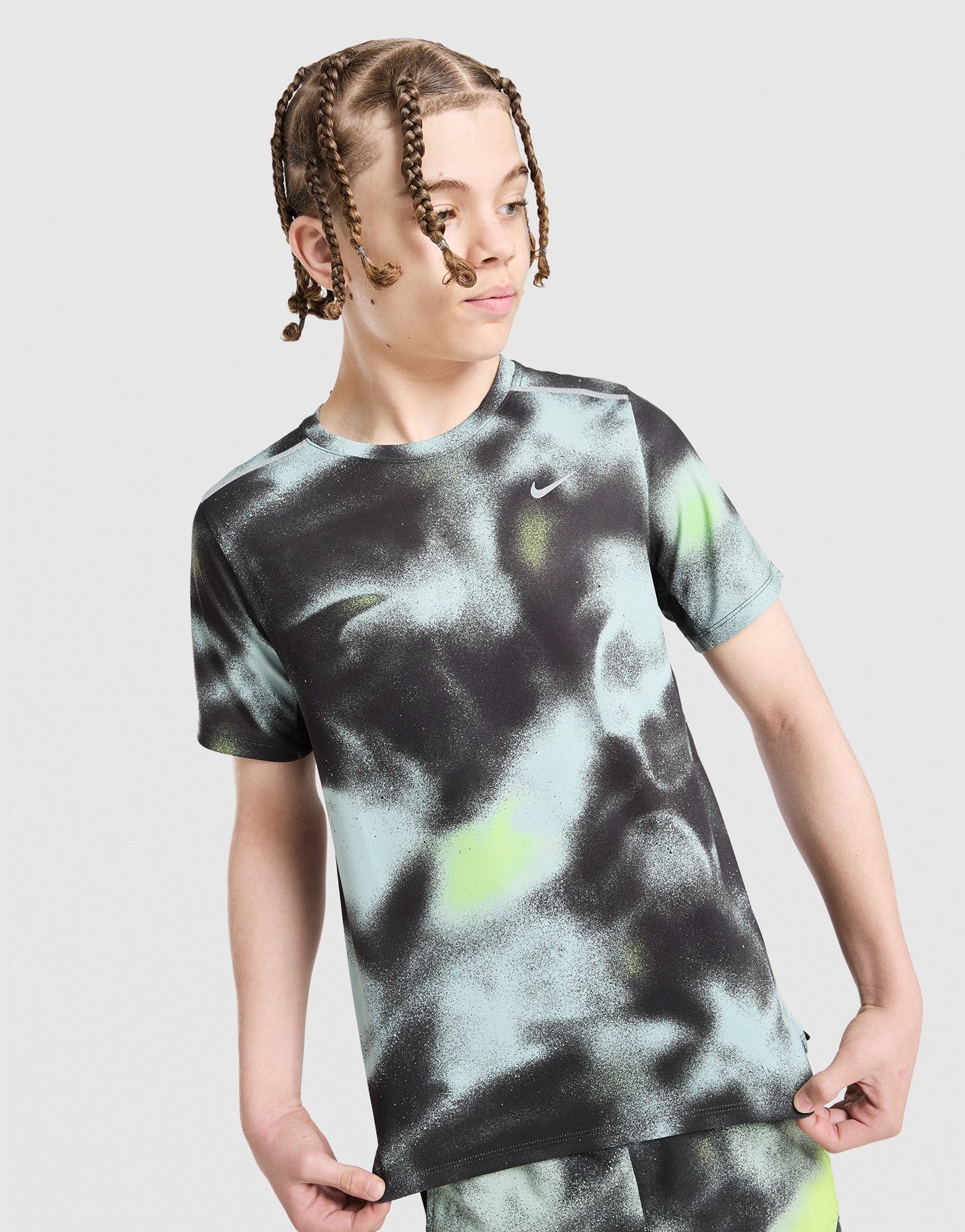 Nike Miler All Over Print T-Shirt Kinder