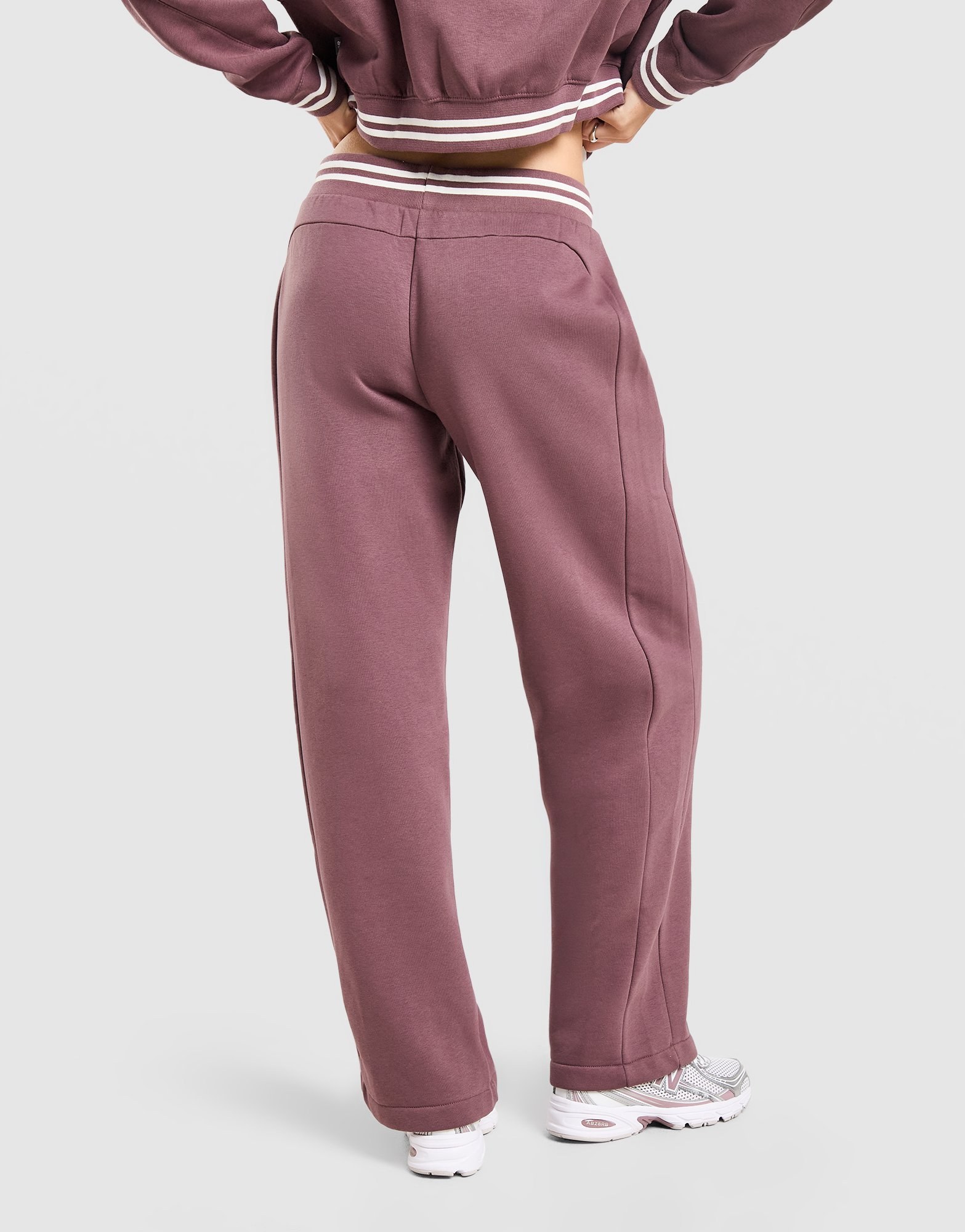 New Balance Ribbed Wide Leg Jogginghose