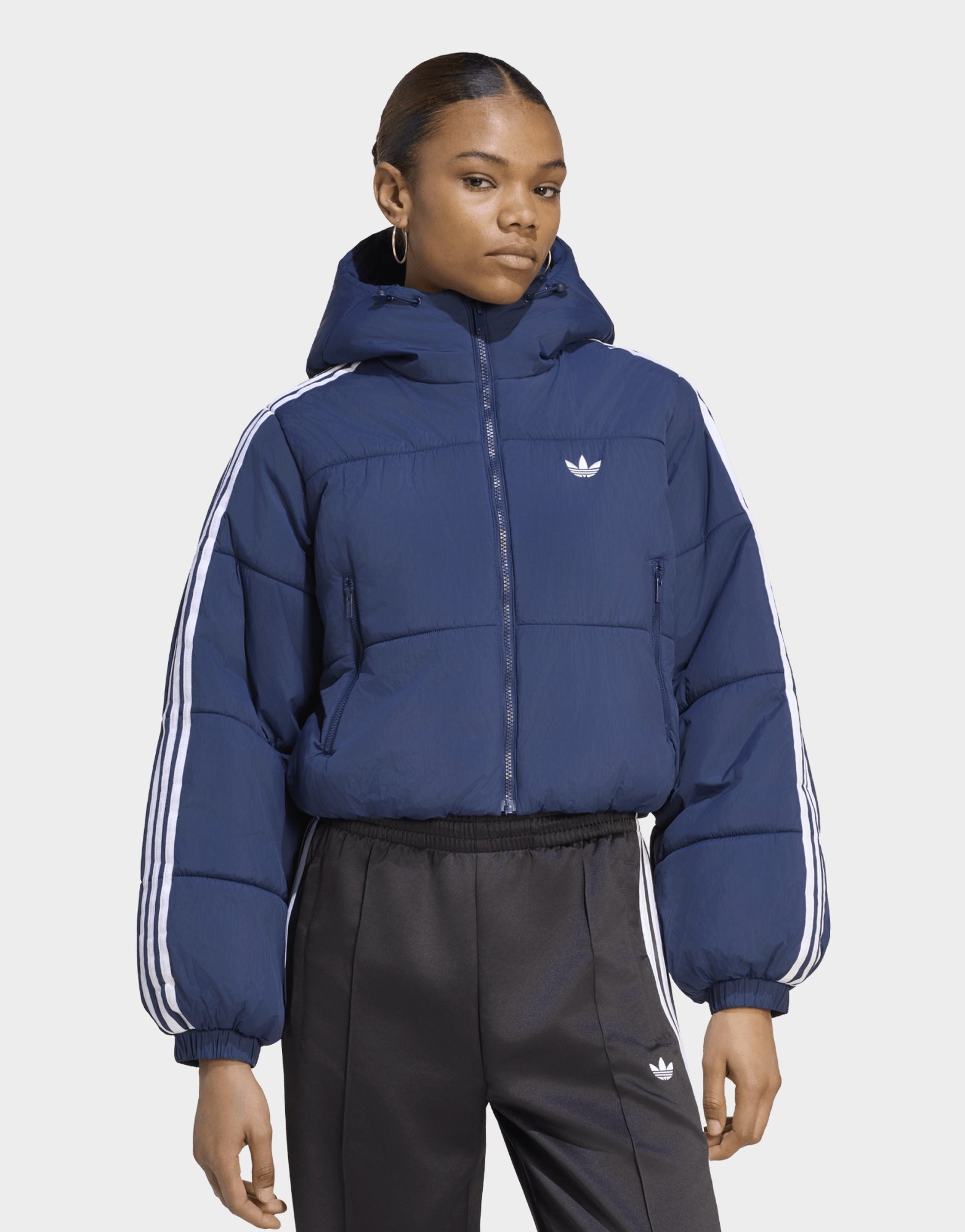adidas Adicolor Puffer Jacke, Kürzer Geschnitten, Kapuze