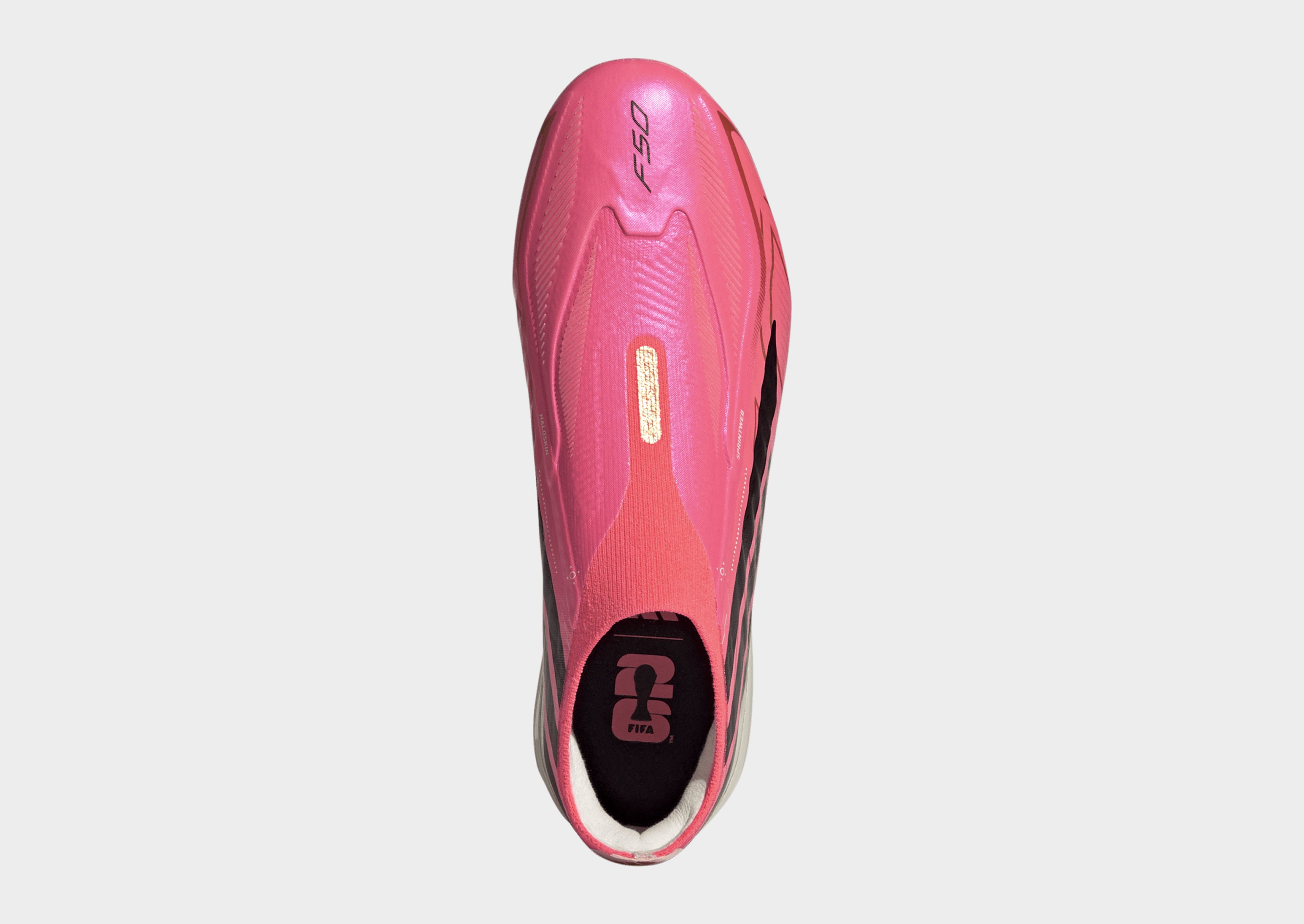 adidas F50 Hyperfast Elite Kids Fußballschuh, Feste Böden, Ohne Schnürsenkel
